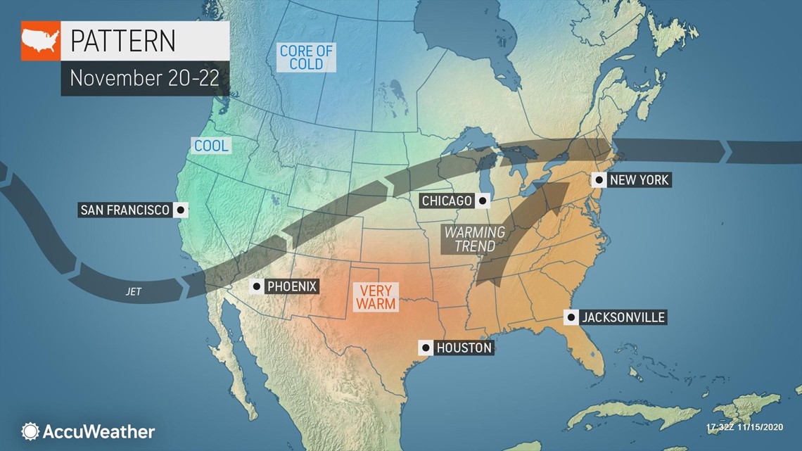 weather up the east coast friday