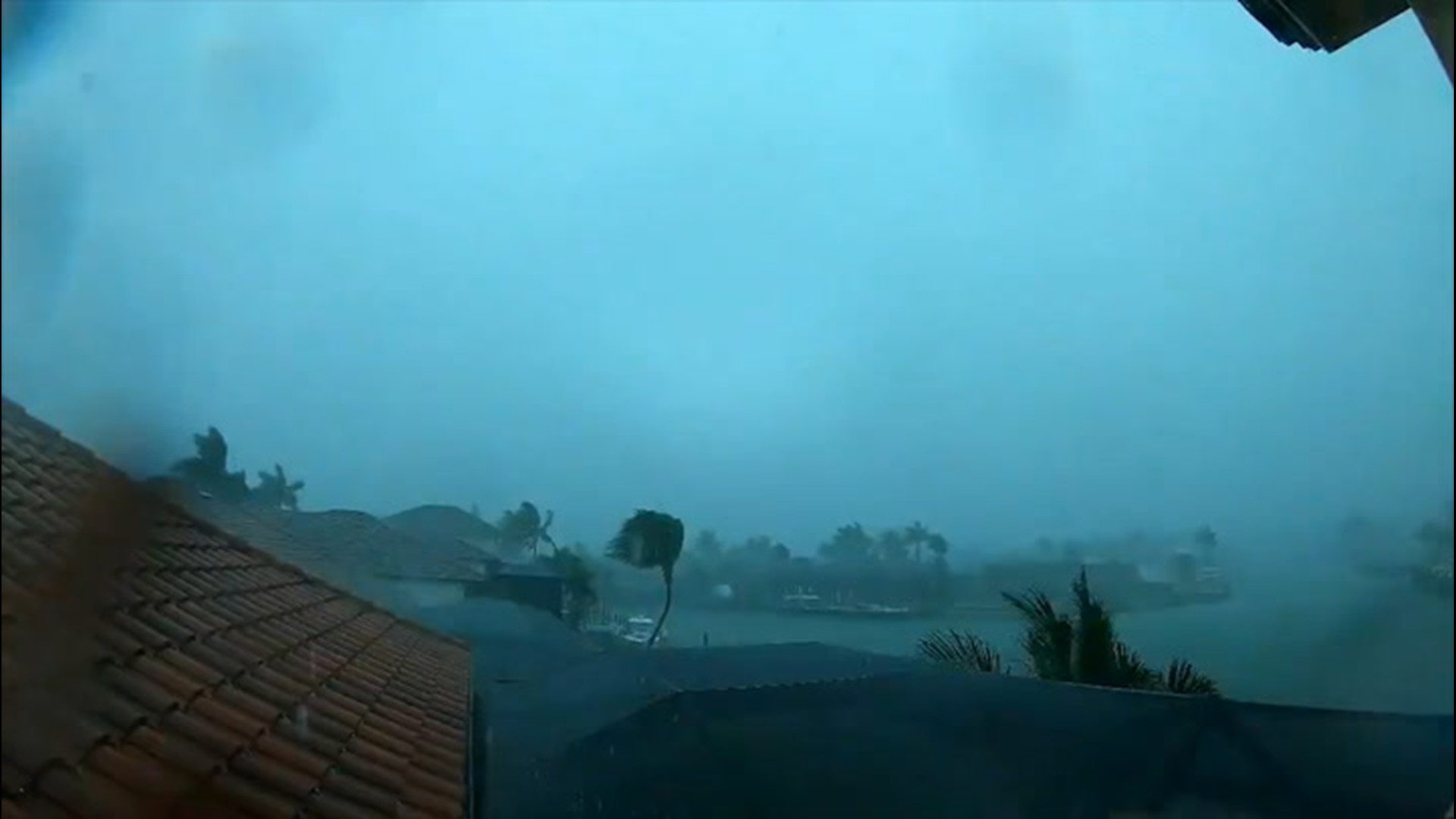 A timelapse captured on June 2, shows storm clouds moving into Marco Island, Florida.