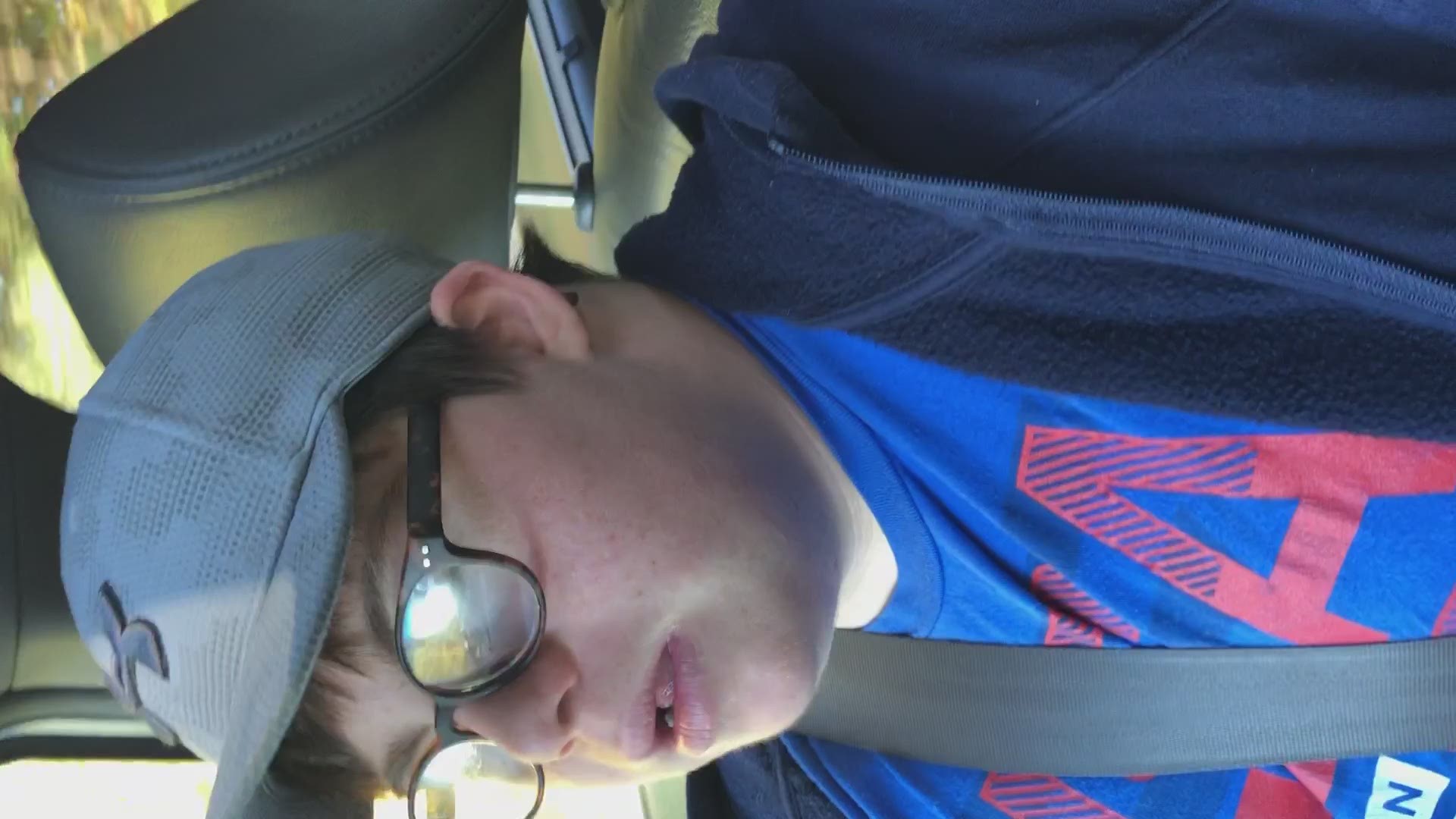 Jake Manning's personality shines while he has fun singing in the car.