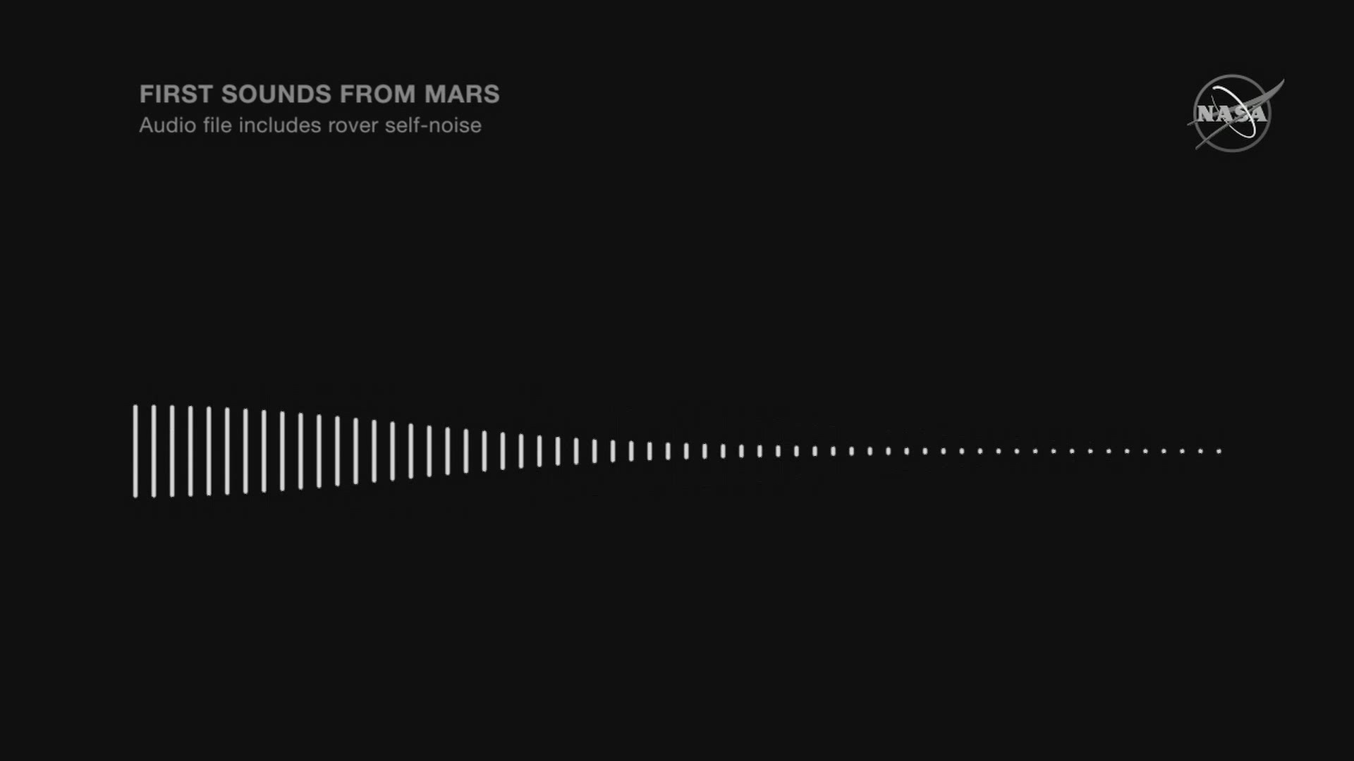 For the first time ever, microphones have captured sounds from the surface of Mars. (Courtesy: NASA TV)