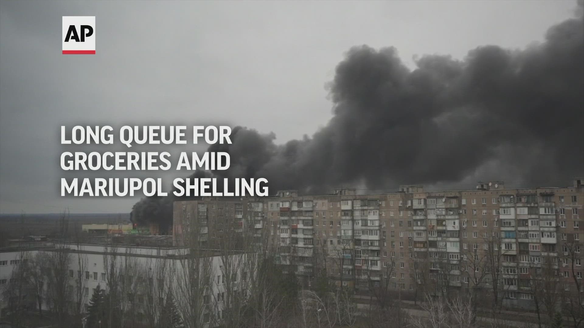 Ukraine's besieged southern port city of Mariupol has come under intense shelling from the nearby Russian forces this week.