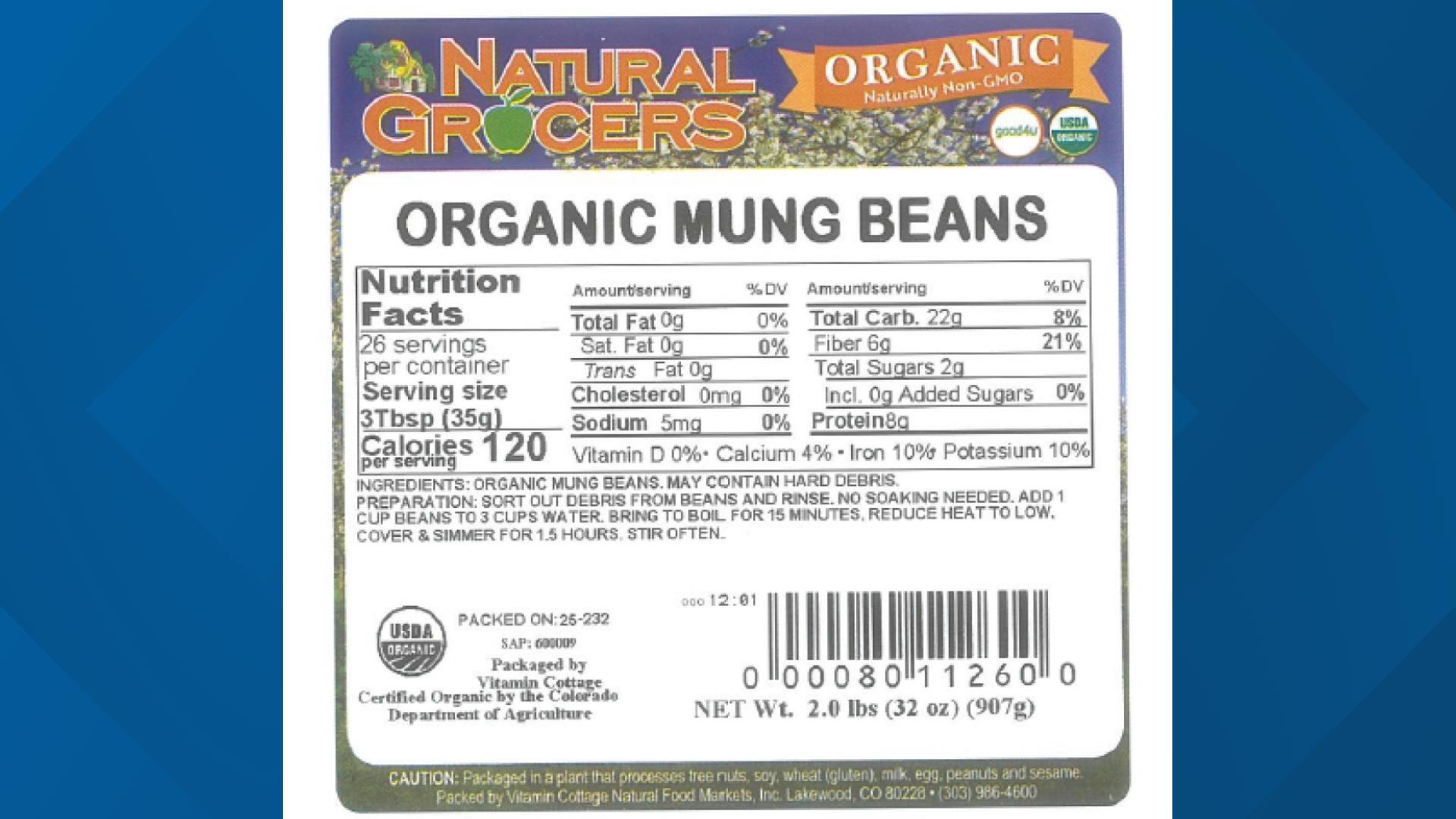 Mung Bean bags recalled in 22 states due to potential 'sharp glass ...