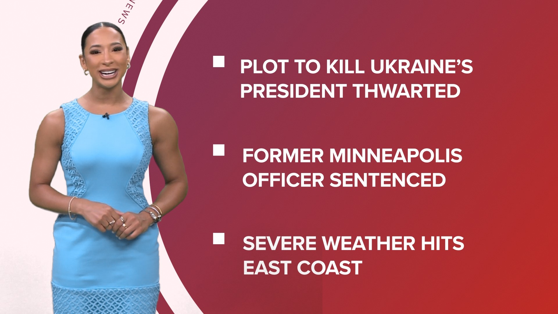 A look at what is happening in the news from a thwarted plot to attack Ukraine's president to new FDA blood donation rules and the chance to buy 'Weird Barbie.'