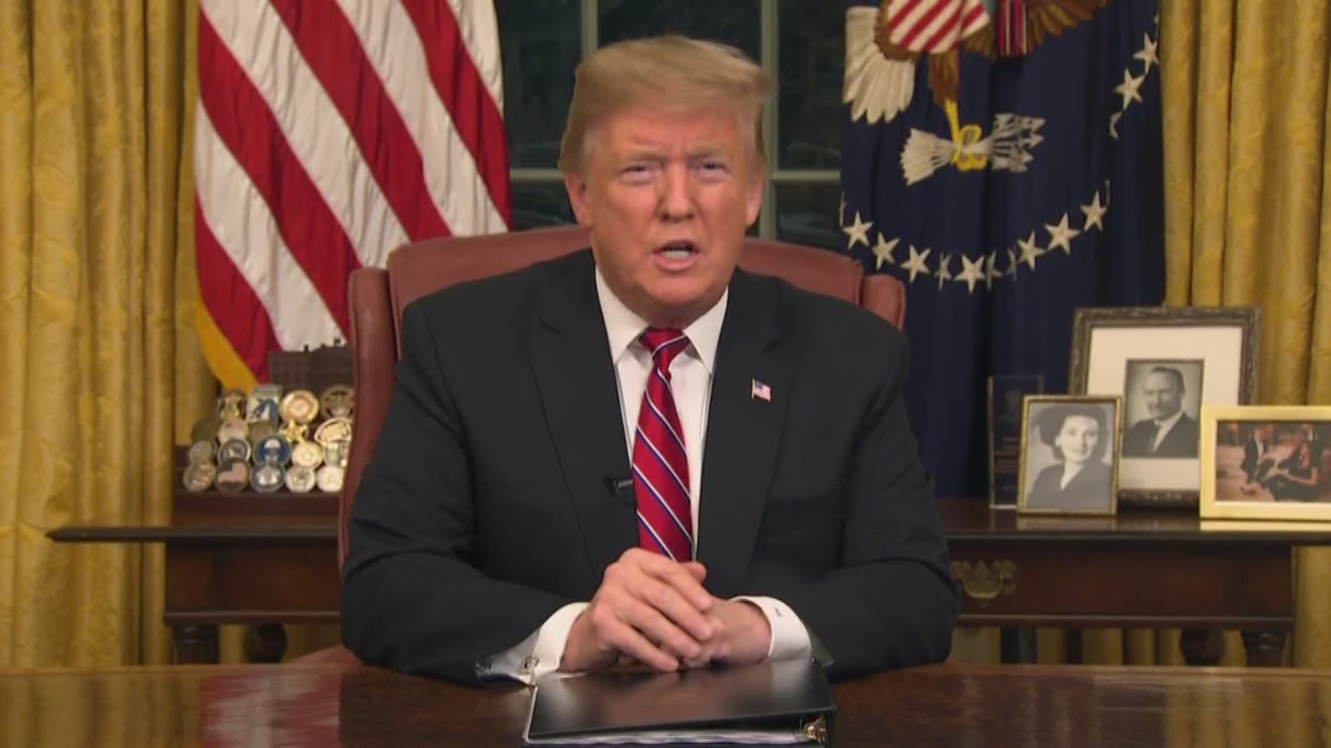 Trump argues in a prime-time address that a 'crisis' at the U.S.-Mexico border requires the wall he's demanding before ending the partial government shutdown.