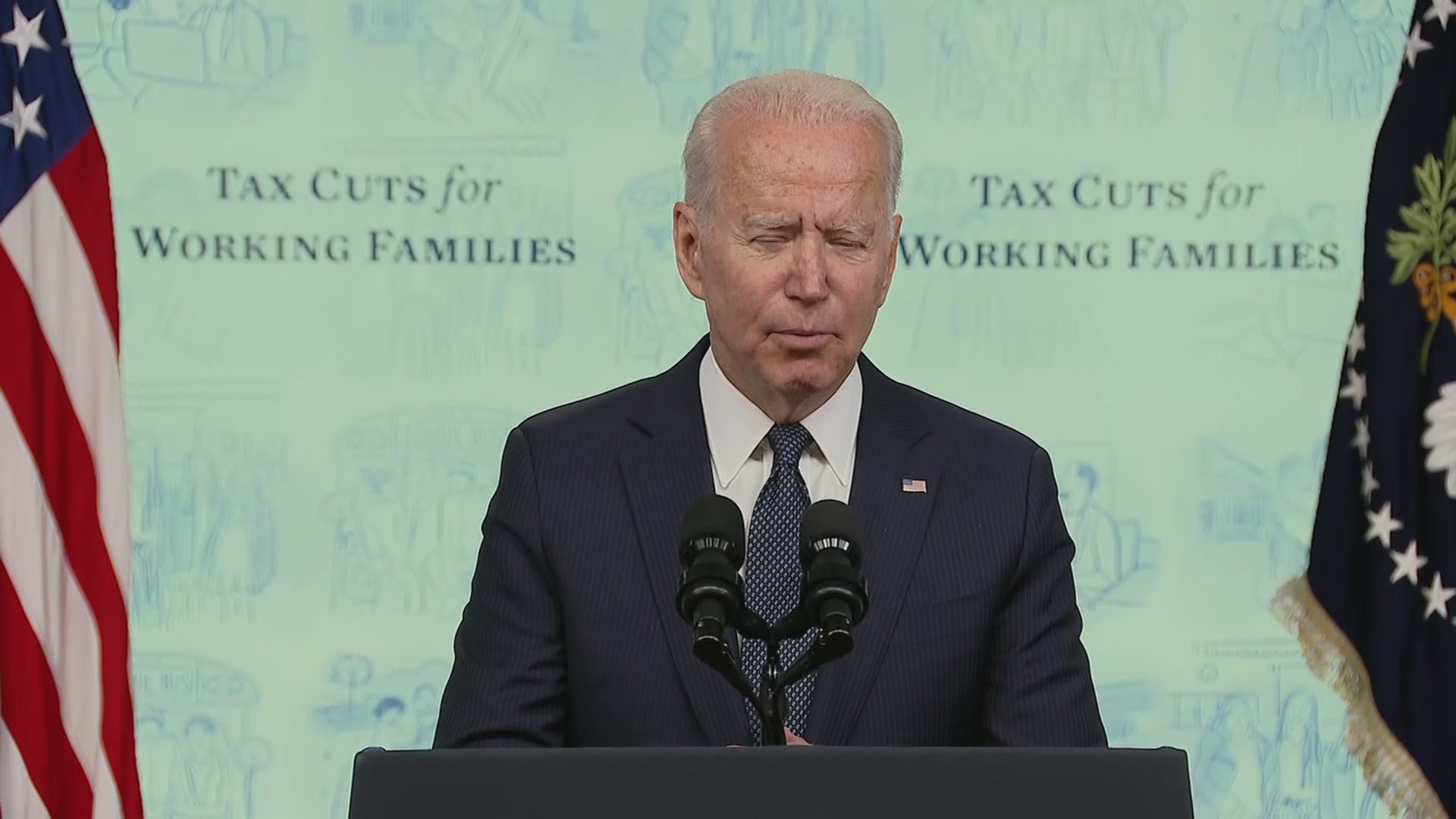 President Biden delivered remarks to mark the day that tens of millions of families will get their first monthly Child Tax Credit relief payments.