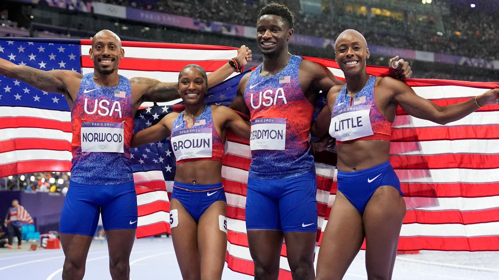 Usa Men 4×400 Relay Team 2025 Alaine Mufinella