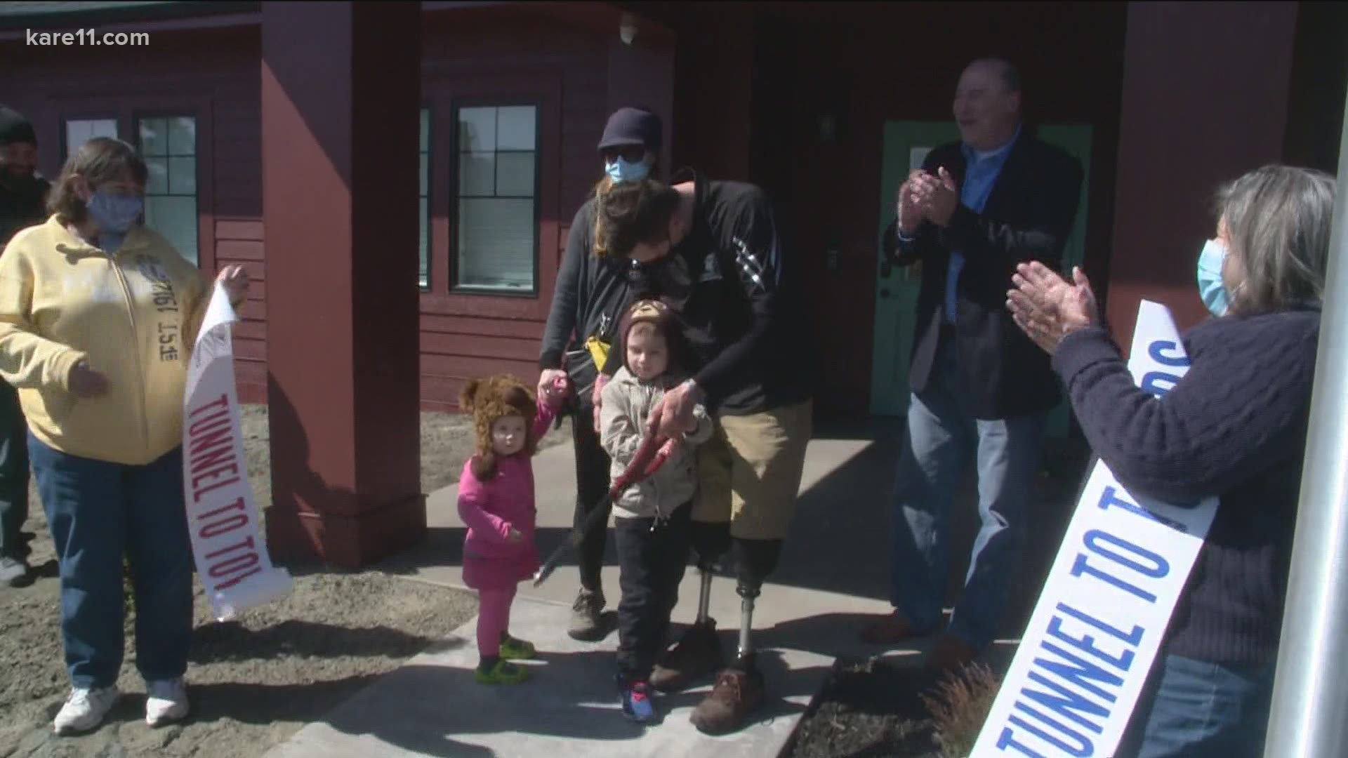 An army veteran who lost his legs while stationed in Afghanistan has a new home in Lake Elmo.
