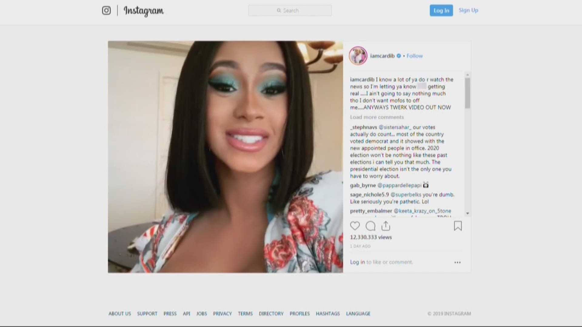 Rapper Cardi B and political commentator Tomi Lahren feud over the government shutdown on social media. Plus, a new invention allows for reusable spoons and forks to attach to cell phones.