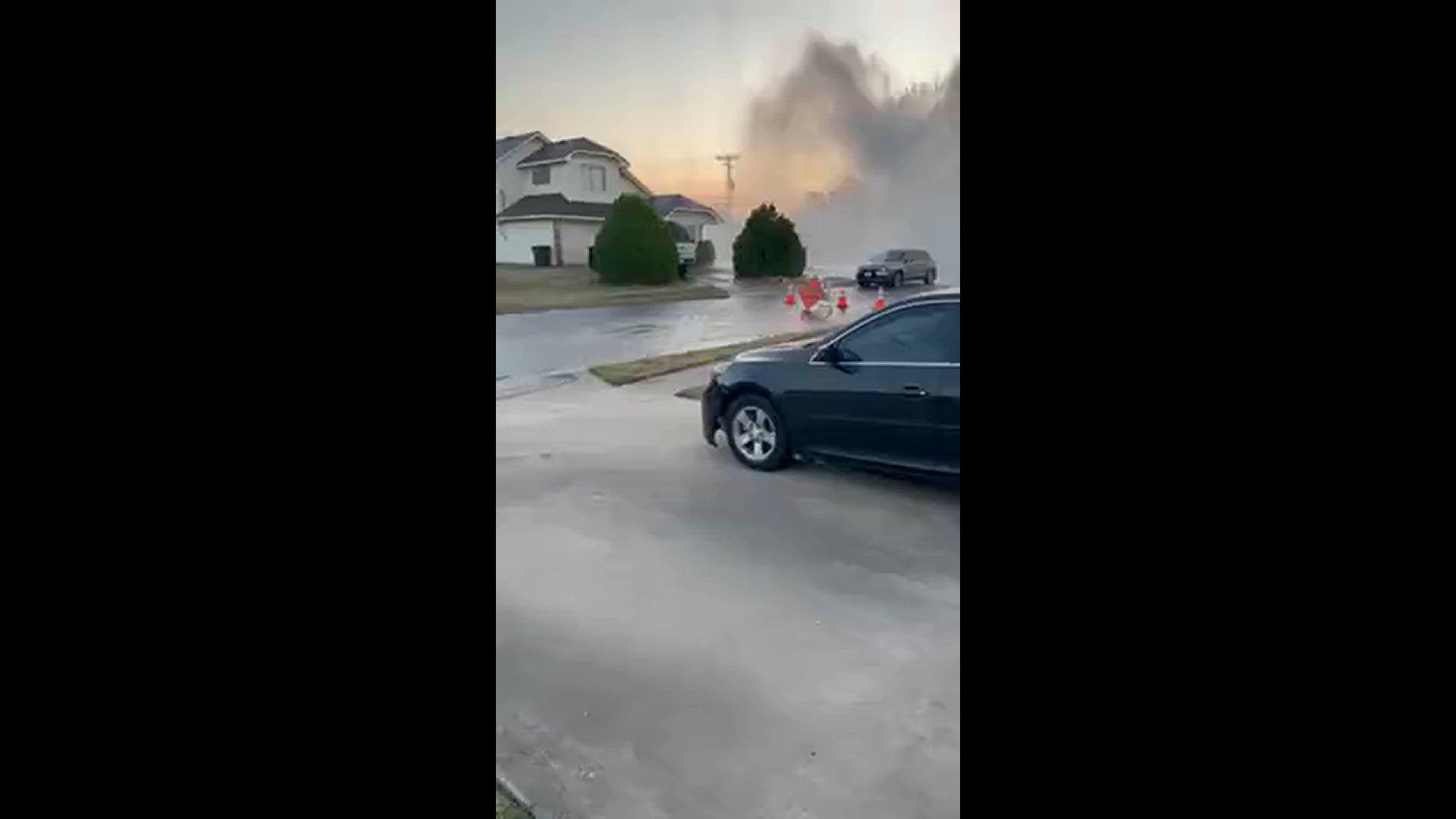 Water pipe break on Bluebonnet Drive.
Credit: Rosa Dockery