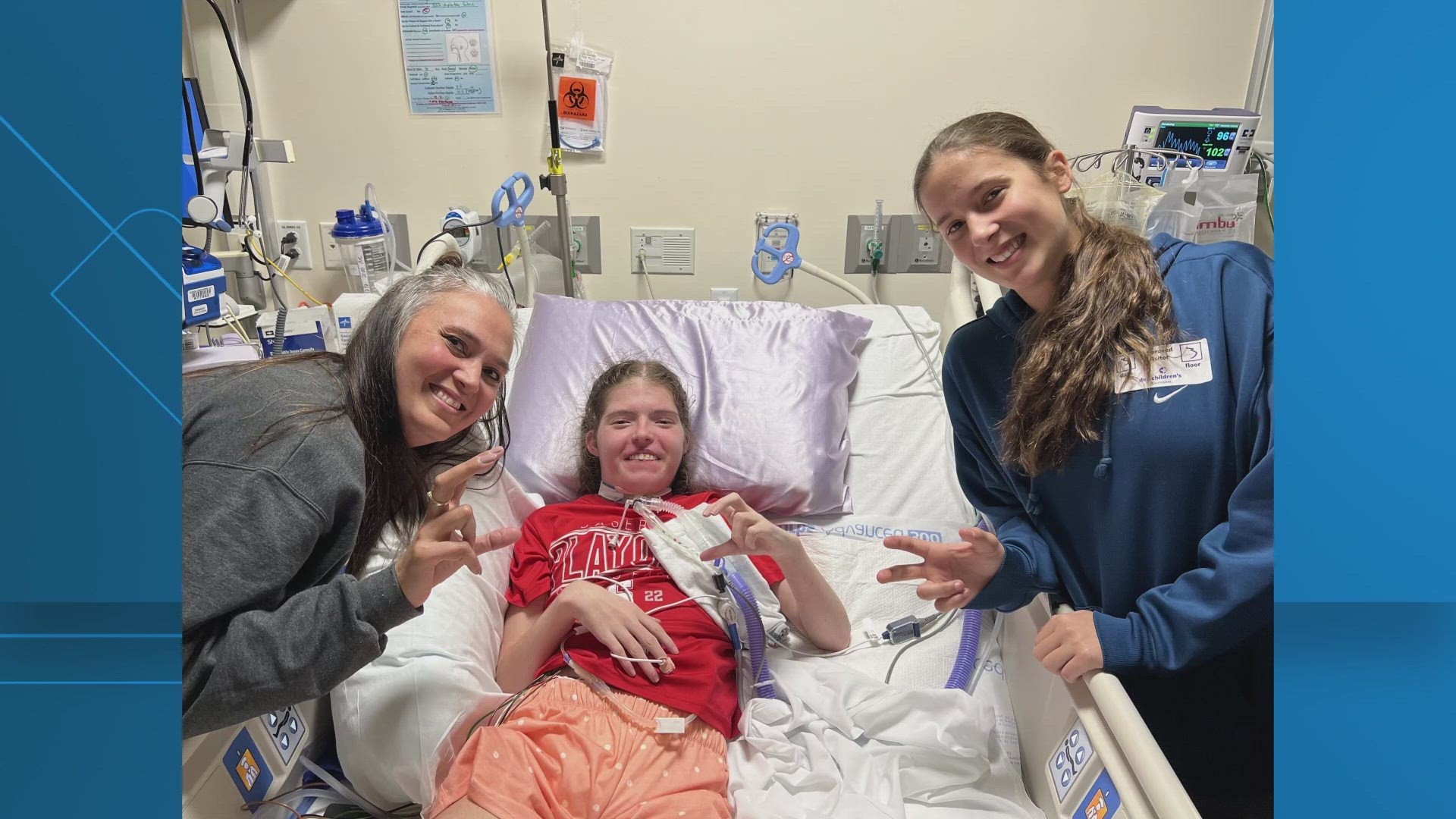 16-year-old Reagan Williams was airlifted to the hospital in August and has been showing strength in her recovery ever since.