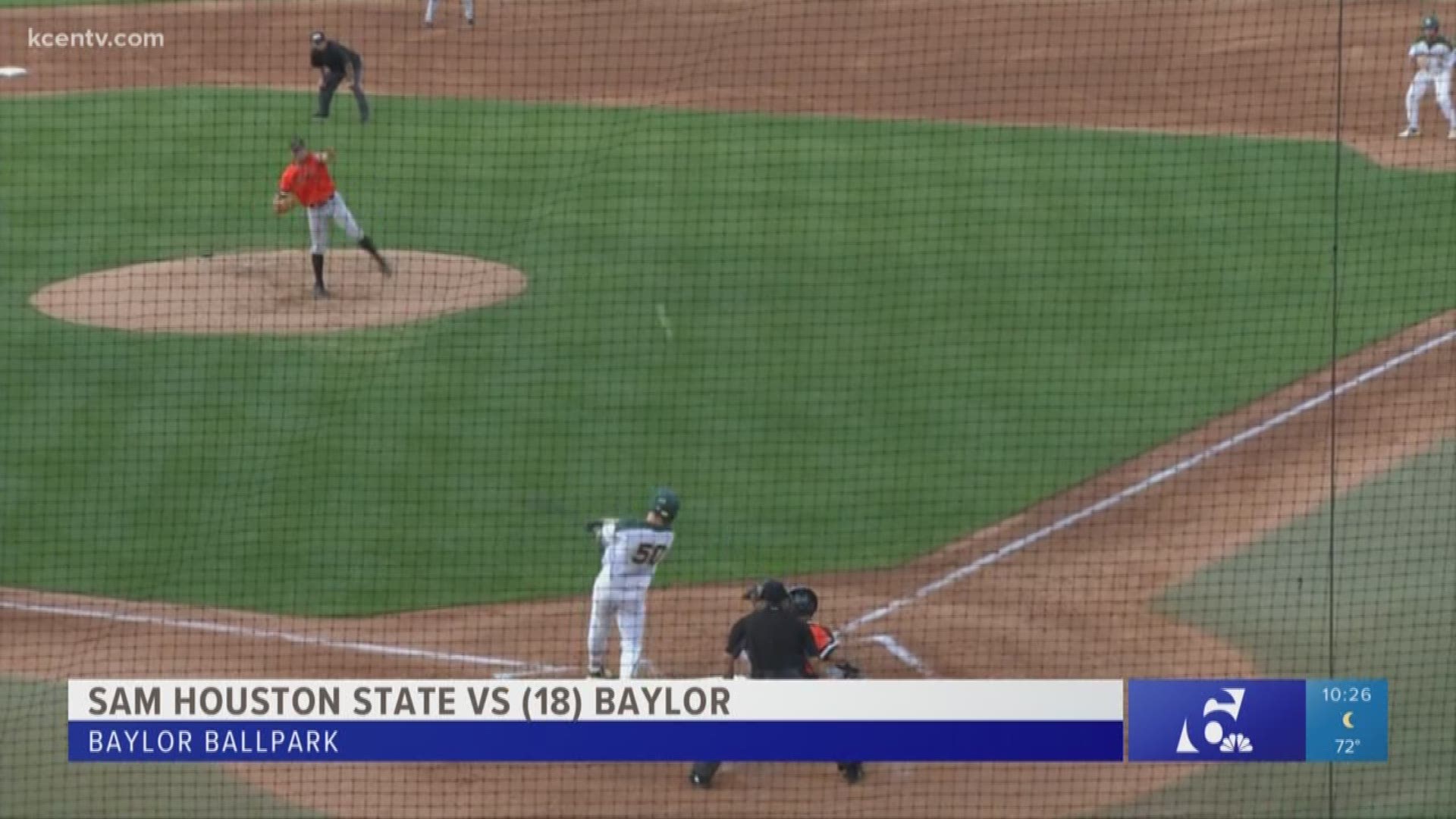 Baylor is on top of the Big 12 with an 8-3 record, but Tuesday they slid into a non-conference showdown. The Bears defeated Sam Houston State 9-6.