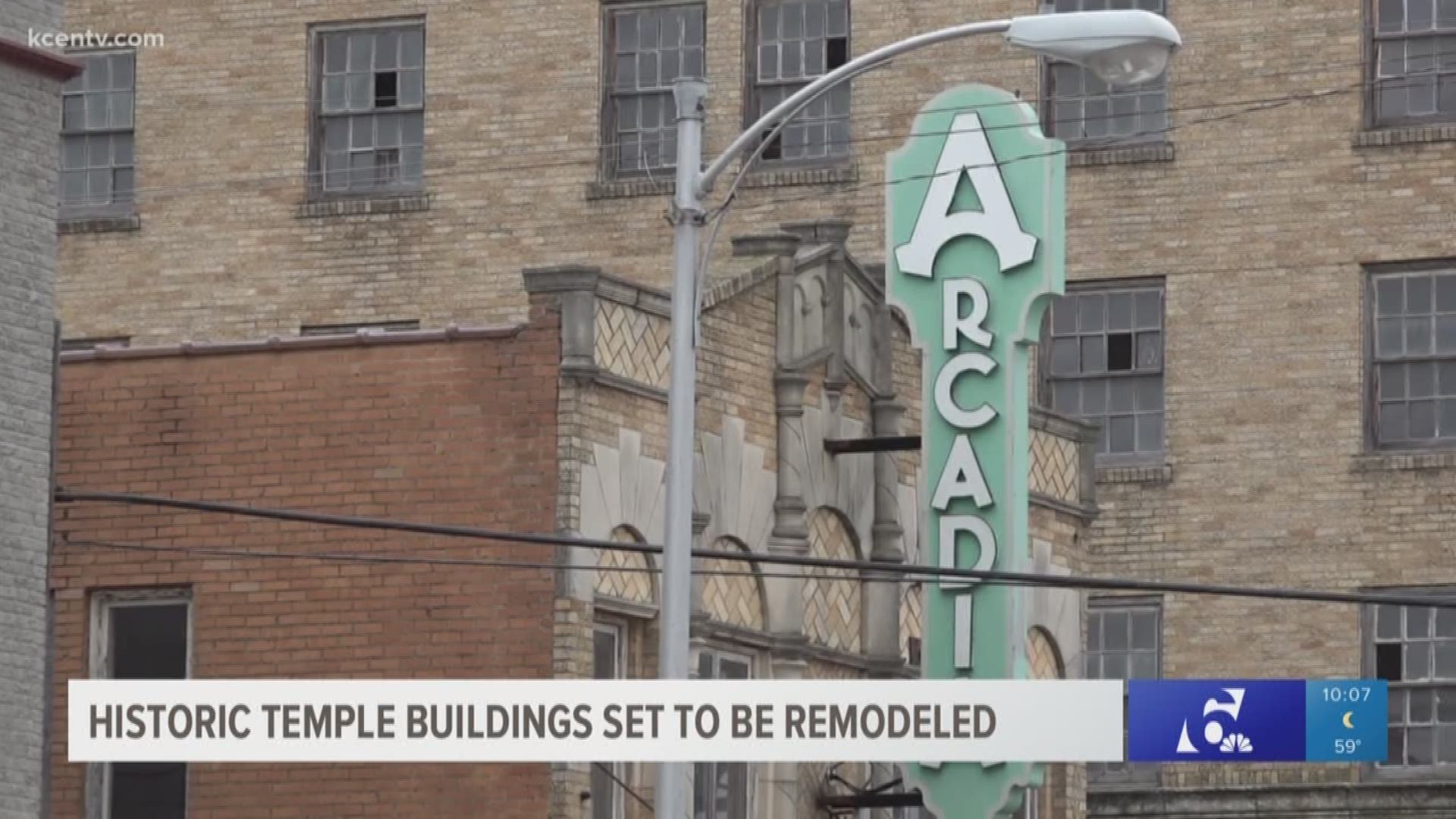 The city will work with Turner Behringer Development Company to redevelop the Hawn Hotel, Arcadia Theater and the Sears building. Those properties were built in the 1920s.