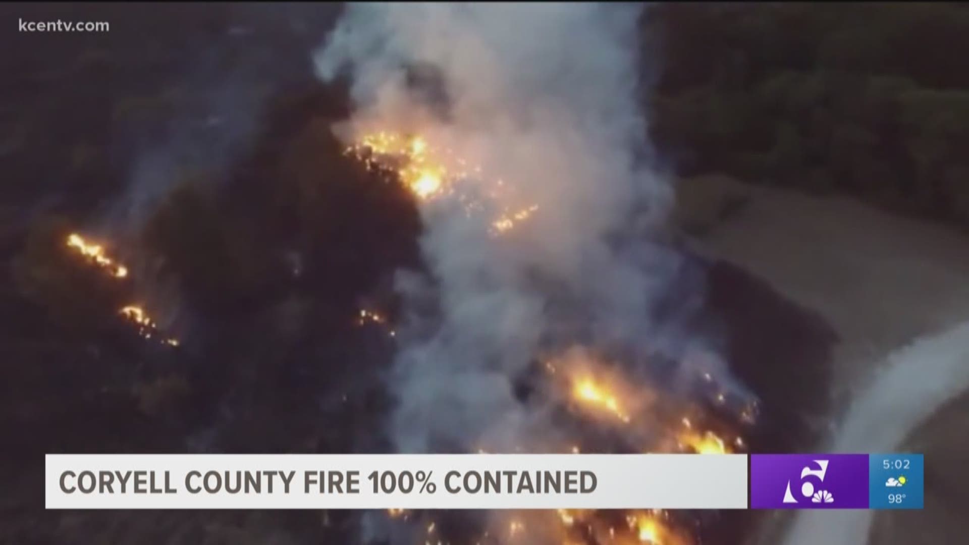 The fire burned nearly 3,000 acres.