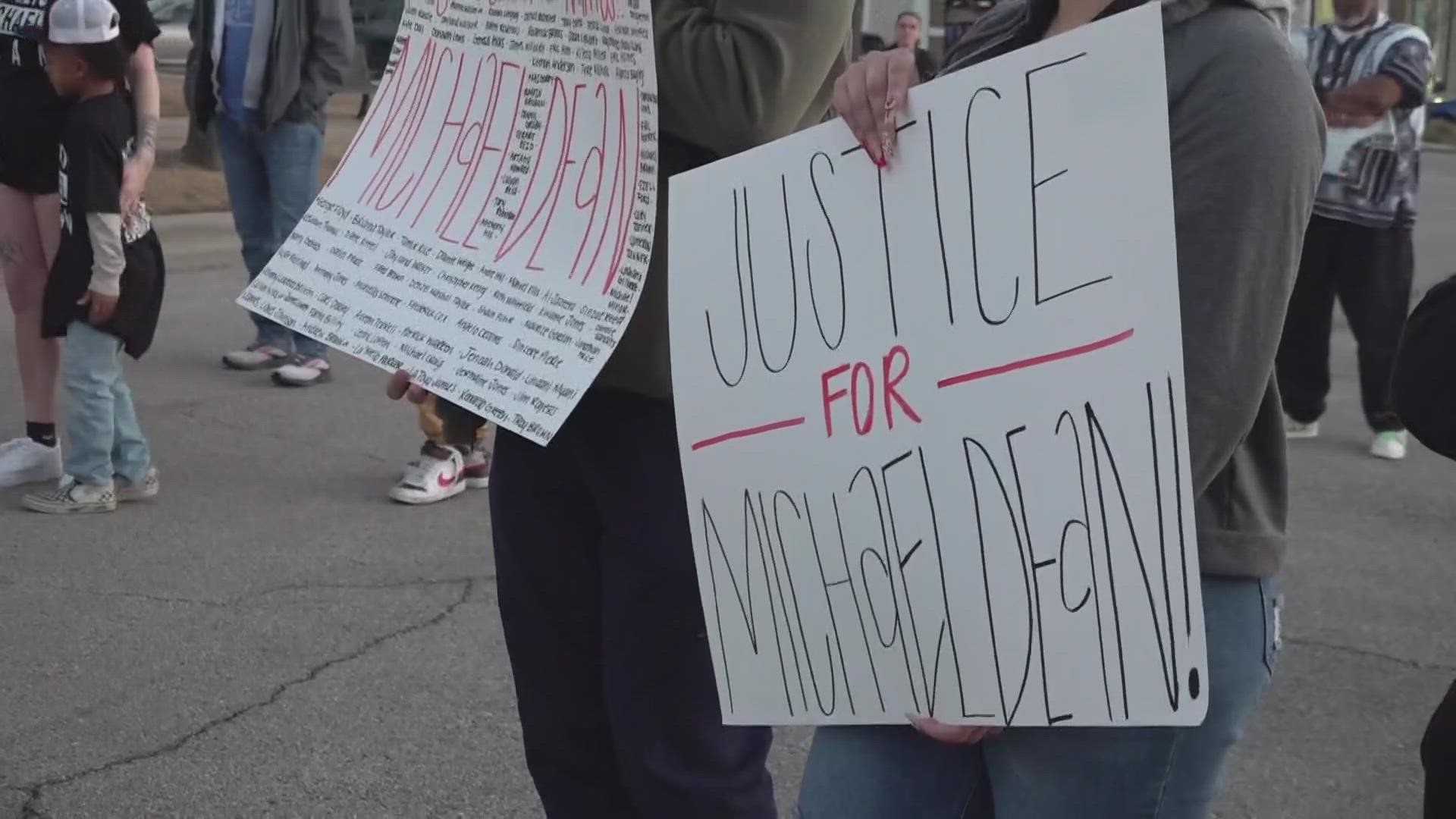 Protestors were in Temple Downtown after the recent not-guilty verdict of former Temple Officer Carmen DeCruz.