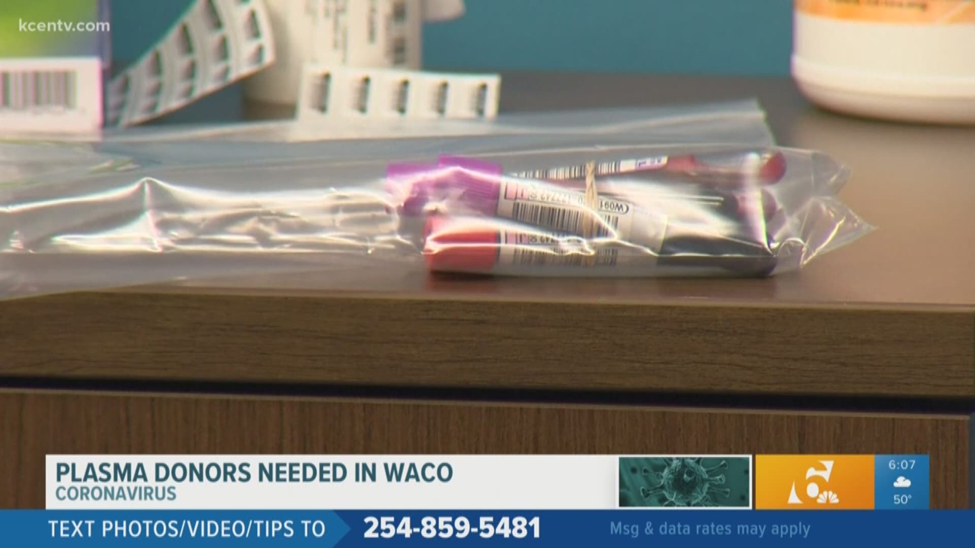 Plasma donors are needed in Waco.