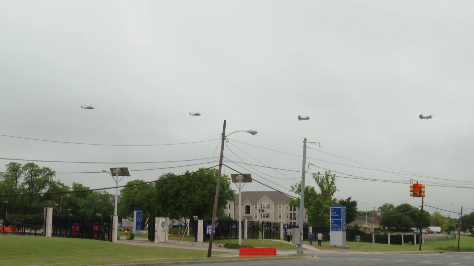 Helicopters from Fort Hood flew over nearly 20 different Central Texas hospitals to honor healthcare workers.