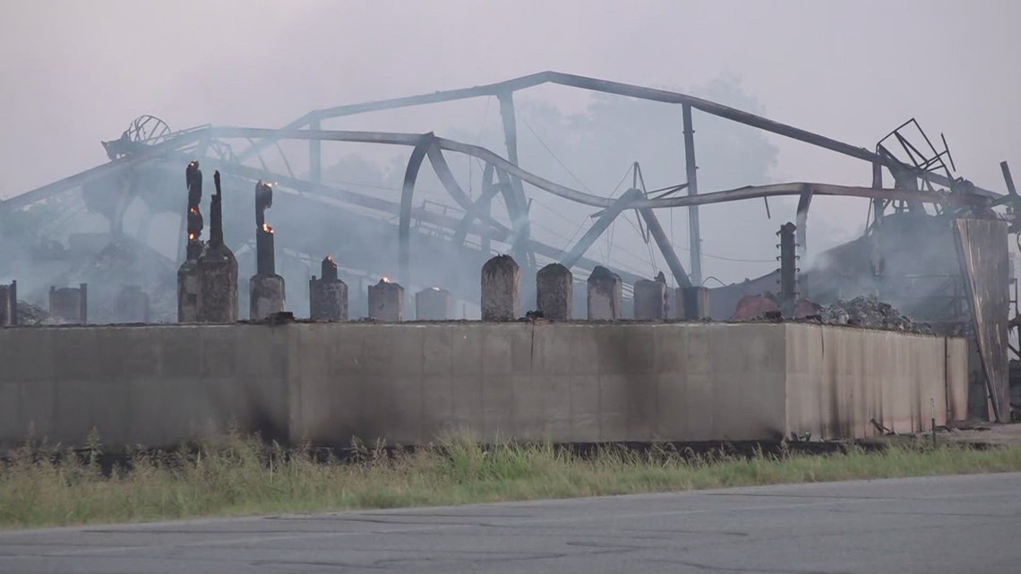 Bartlett fertilizer plant destroyed in massive fire