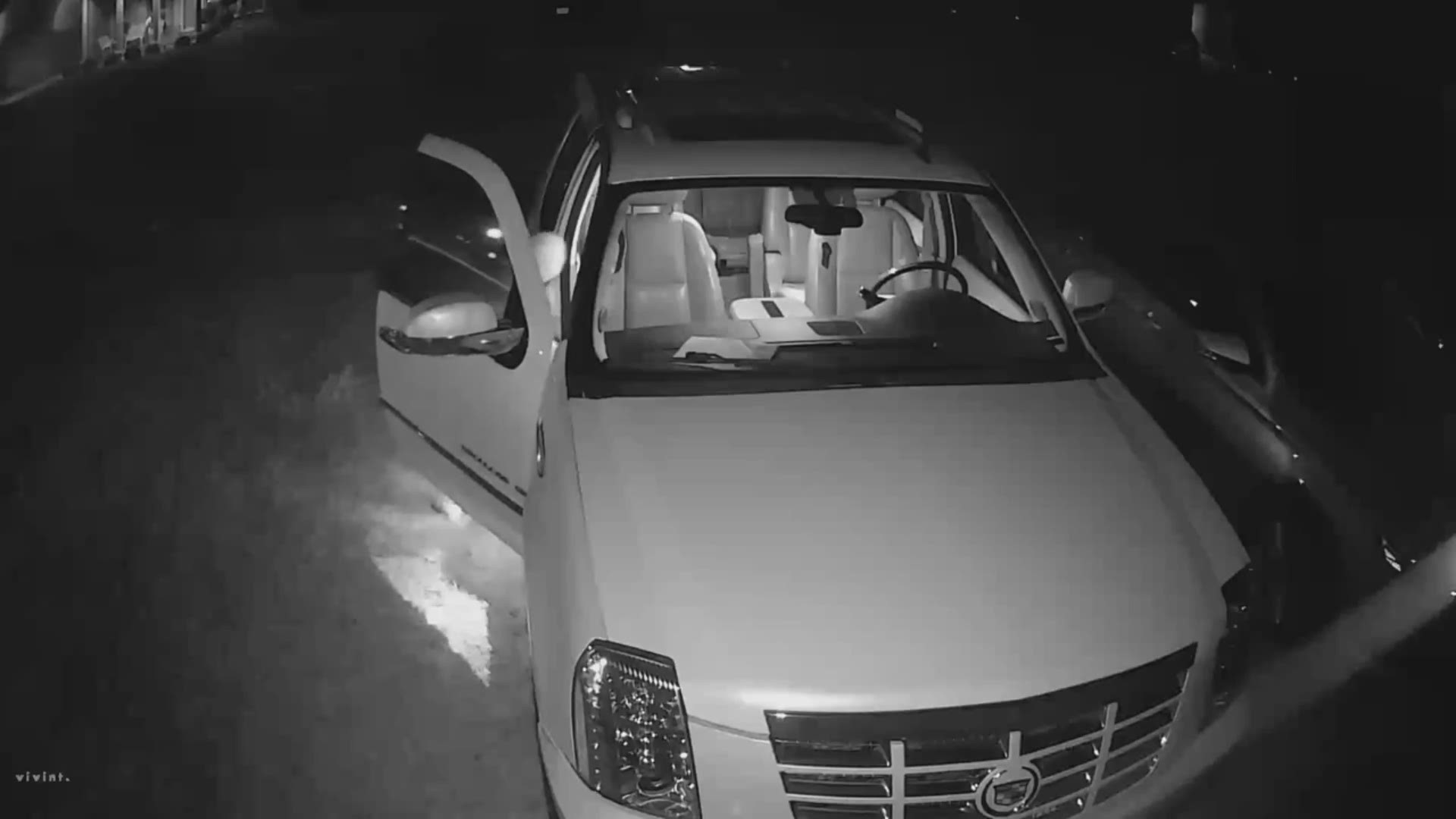 Surveillance video from a Killeen neighborhood shows two cars thieves in the act.