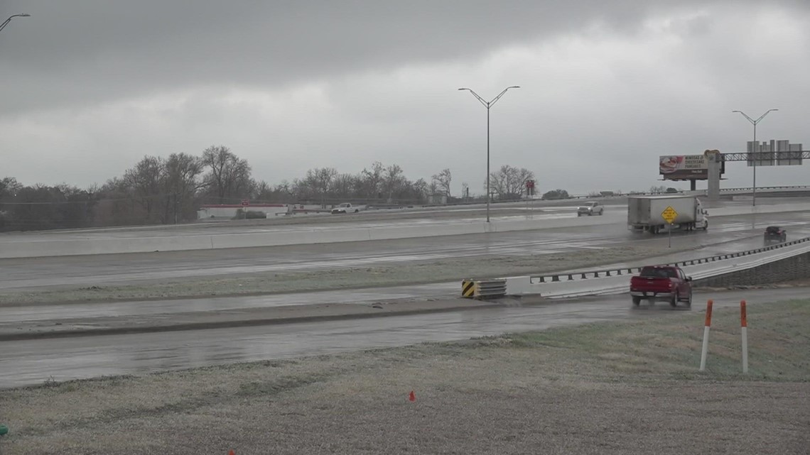 Icy road conditions in Central Texas are causing numerous crashes