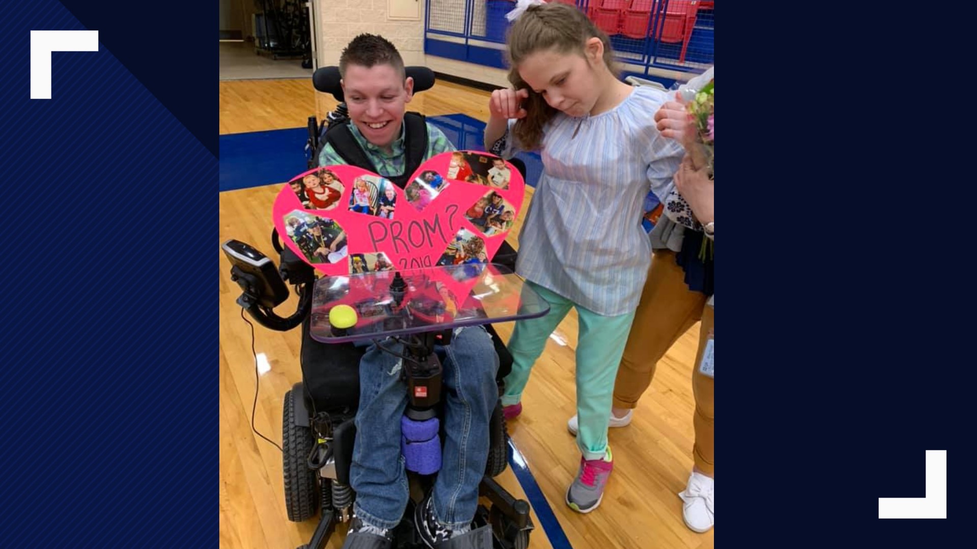 Benjamin, who is a non-verbal student, pulled out all the stops to ask Kendall, who is also a non-verbal student, to the prom.