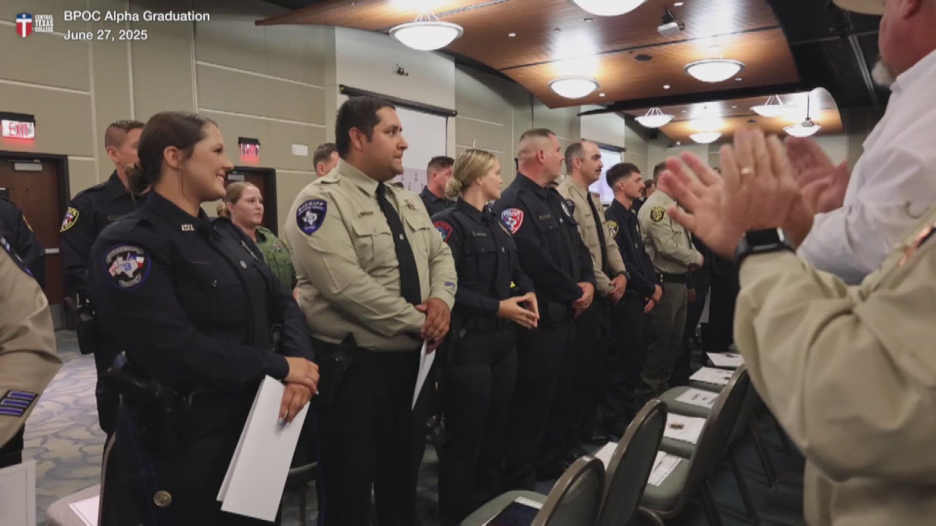 CTC said the graduates were immediately sworn in to various law enforcement agencies across Central Texas.