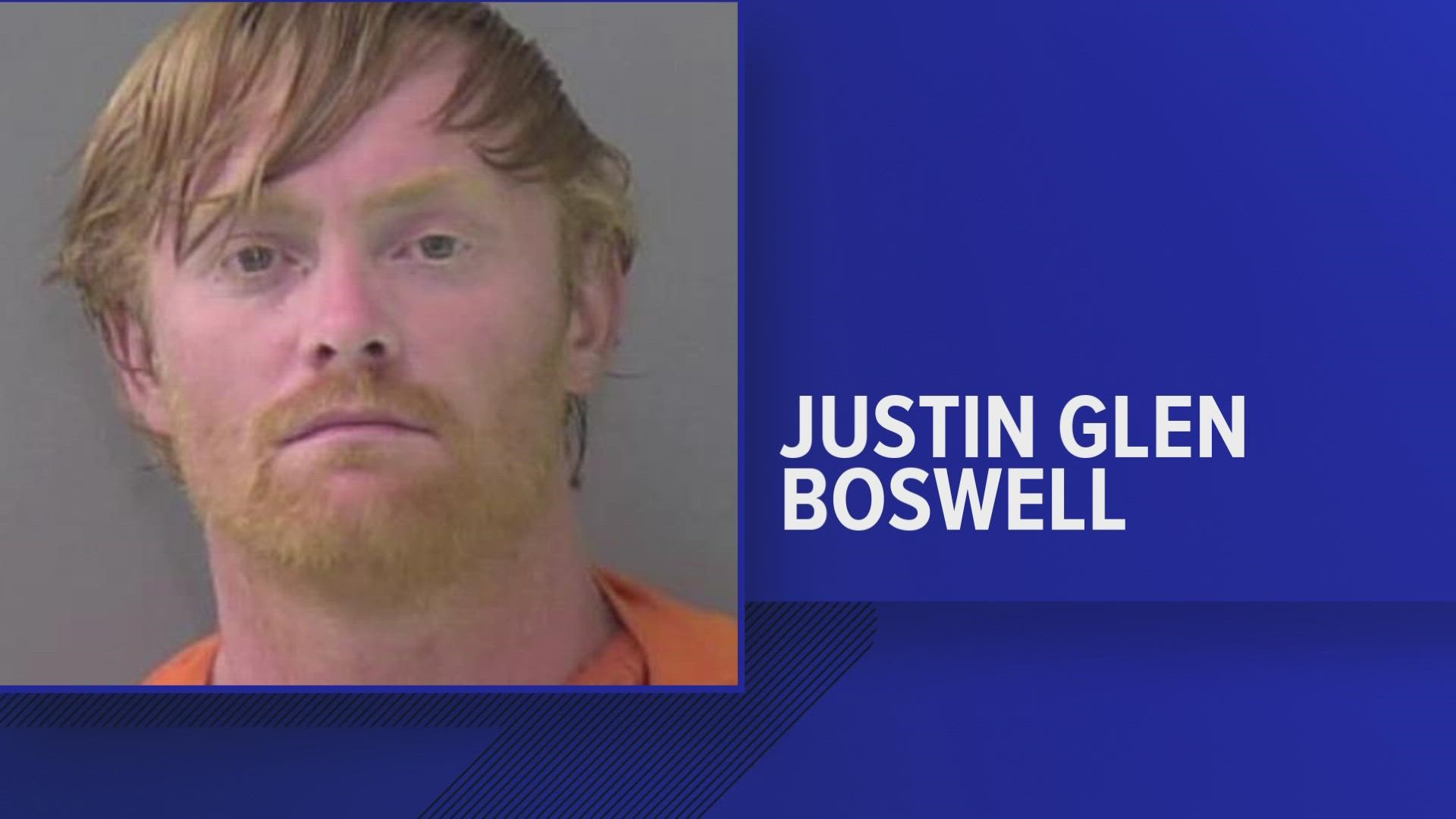 Justin Glenn Boswell was booked in Bell County jail on a murder charge, according to jail records.