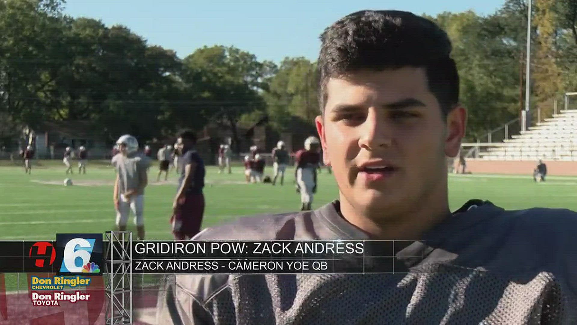Gridiron Player of the Week: Zack Andress