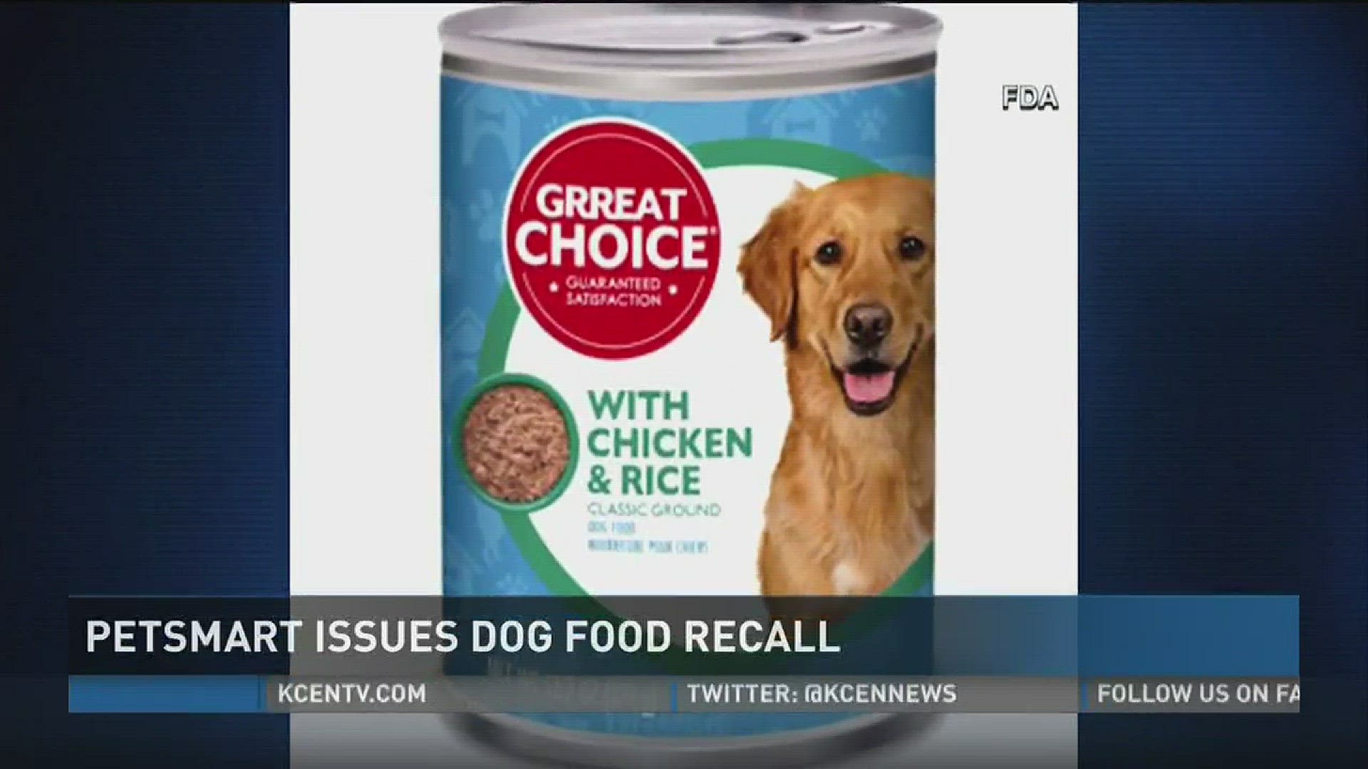 Petsmart issues dog food recall