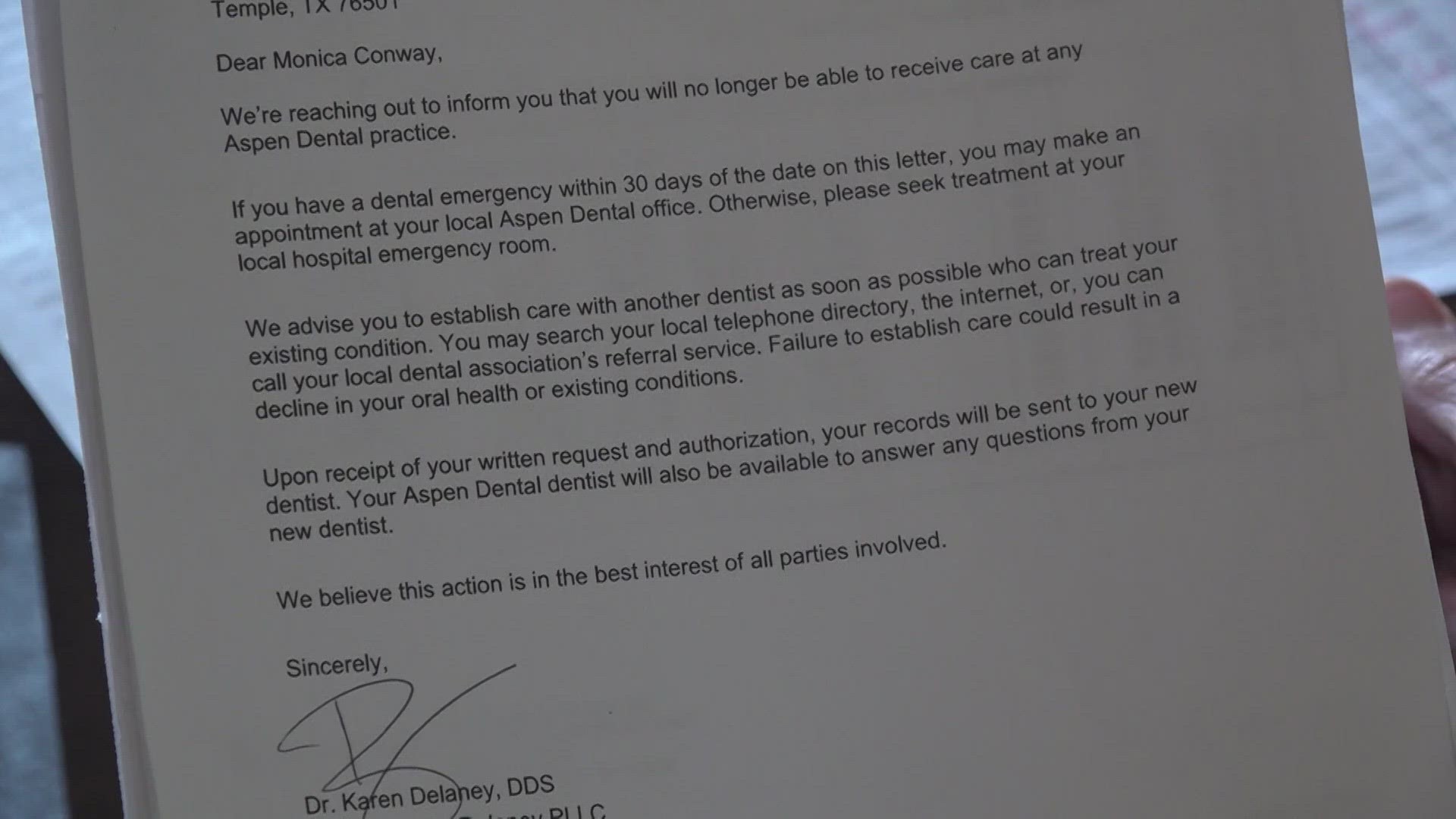 6 Fix | Temple woman claims Aspen Dental wrongfully removed her as a  patient in the middle of treatment