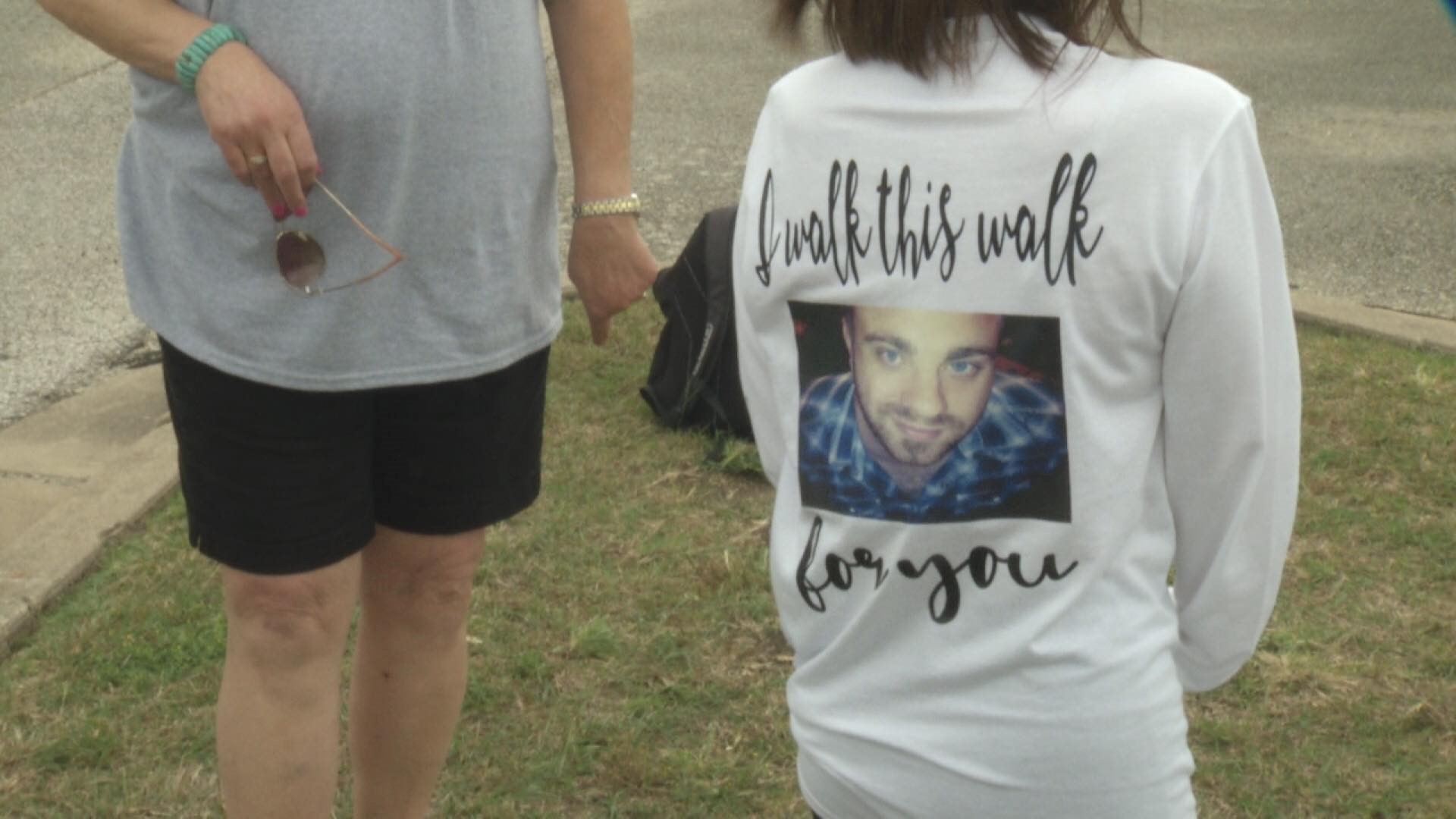 More than 100 people ran, walked and roller skated through Temple's Pepper Creek Trail to help a new non-profit started by friends and family of a Temple duo killed in January.