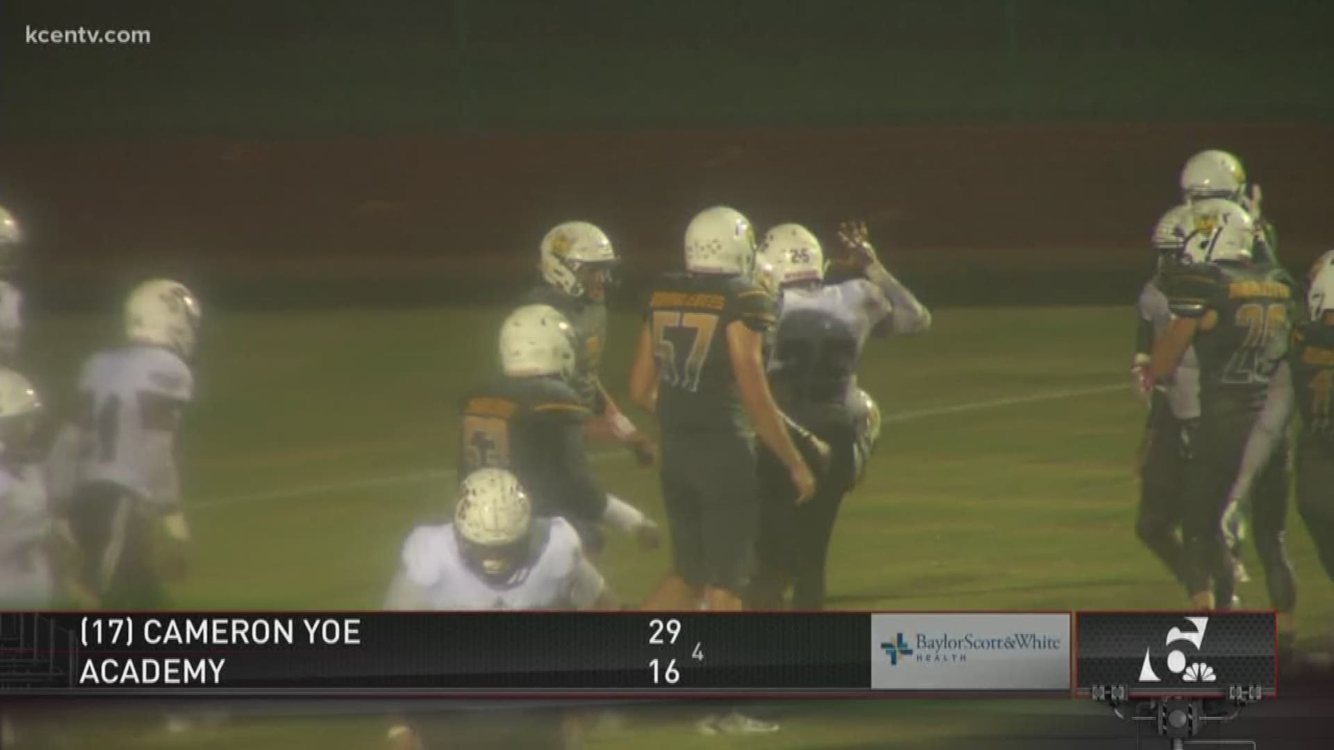 Cameron Yoe led Academy 29-16 in the fourth quarter.