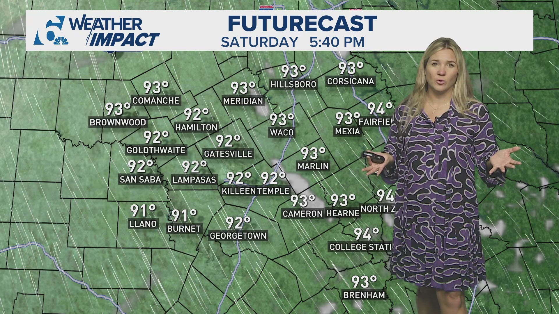 Temperatures will be in the 90's with heat index values that approach 100° many days this week