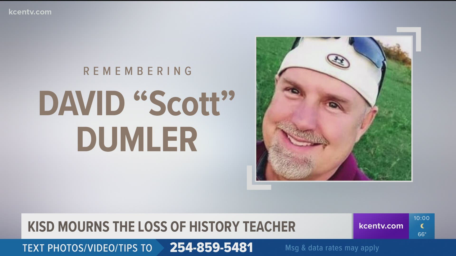David “Scott” Dumler, a history teacher at Killeen High School, dies at 55.