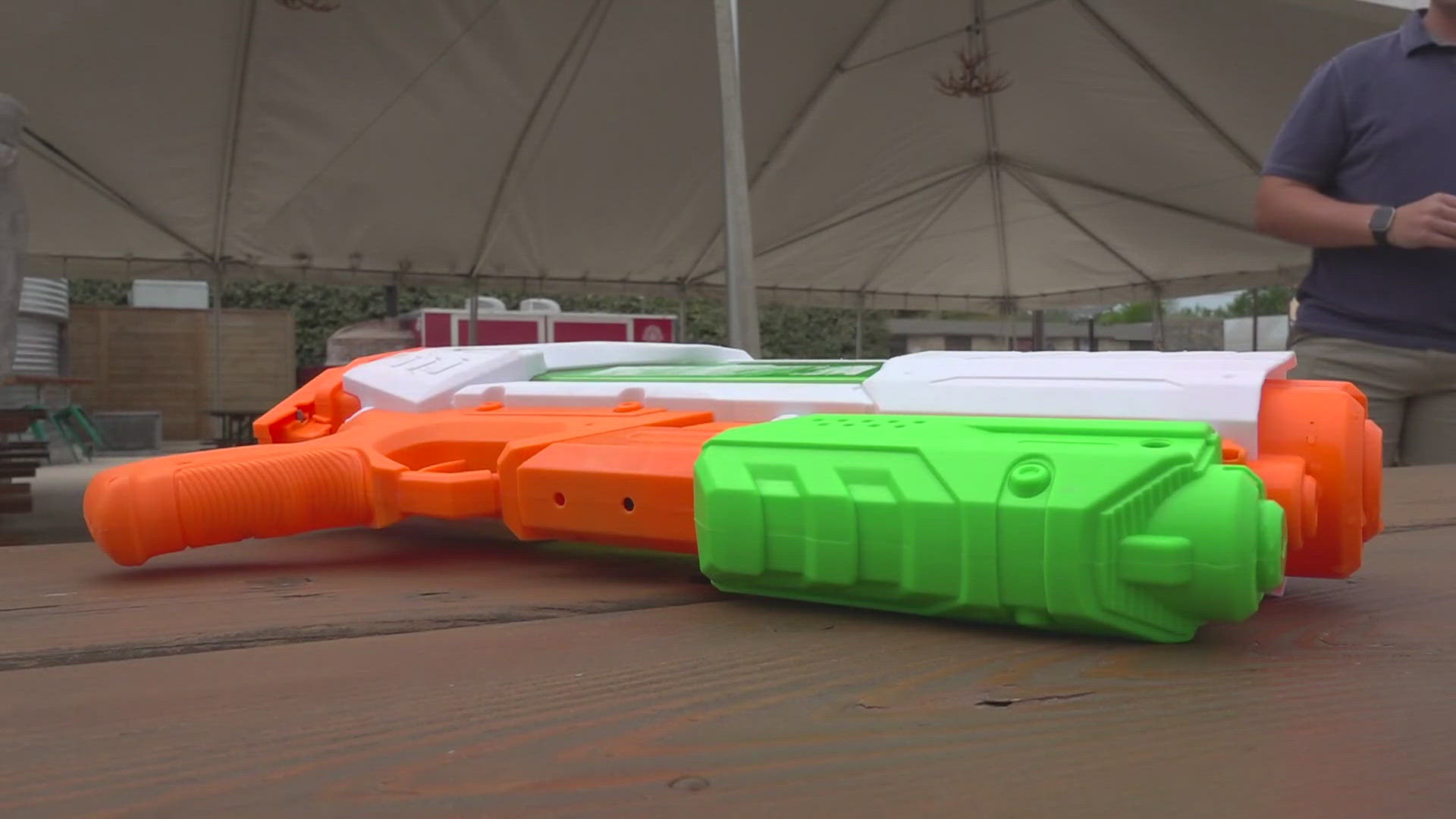 The game, which is typically played with water guns, is a rite of passage for many high school seniors.