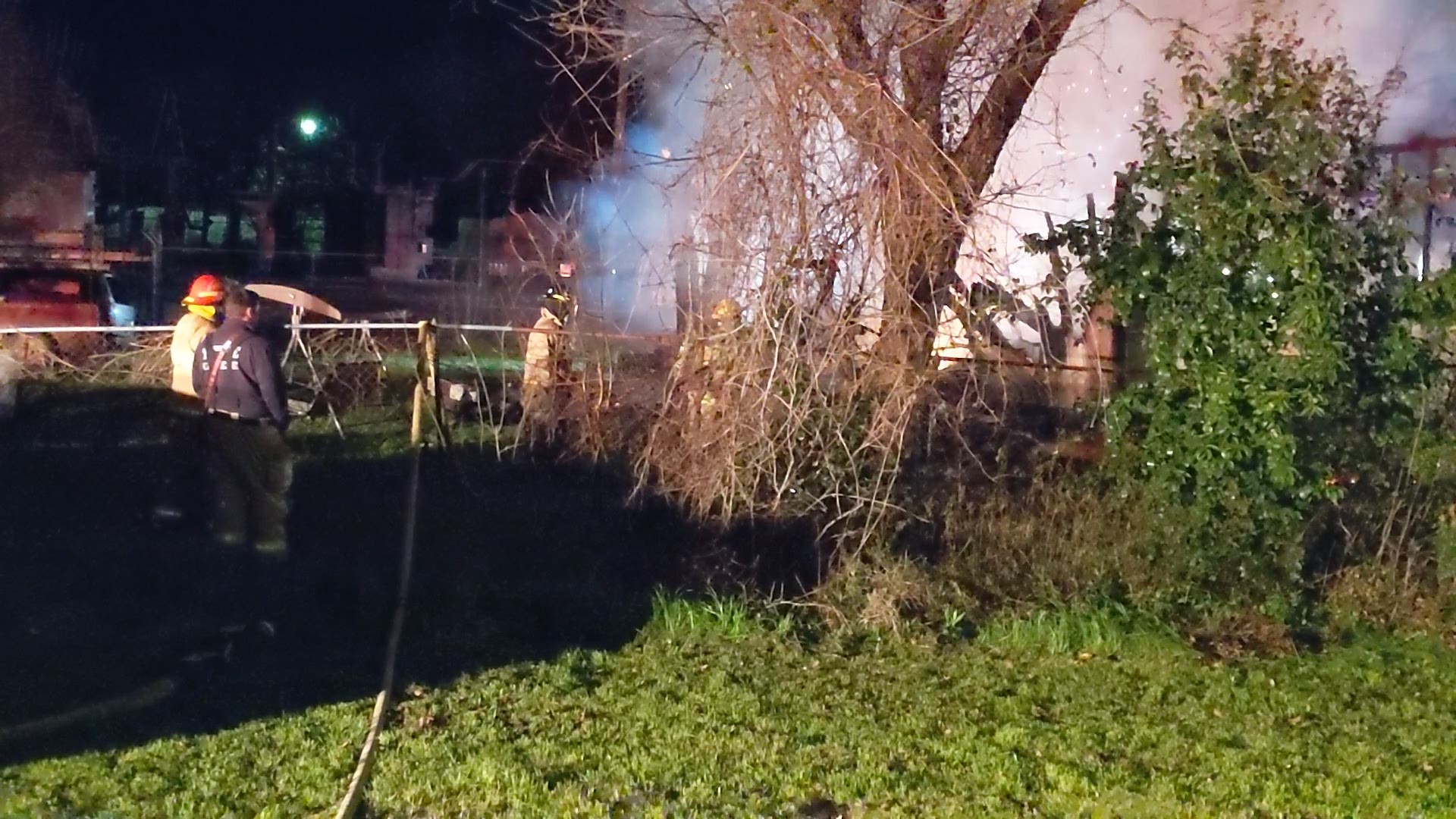 When firefighters arrived on scene, the home was fully engulfed in flames. Crews from several departments were called to the home to help put out the flames.