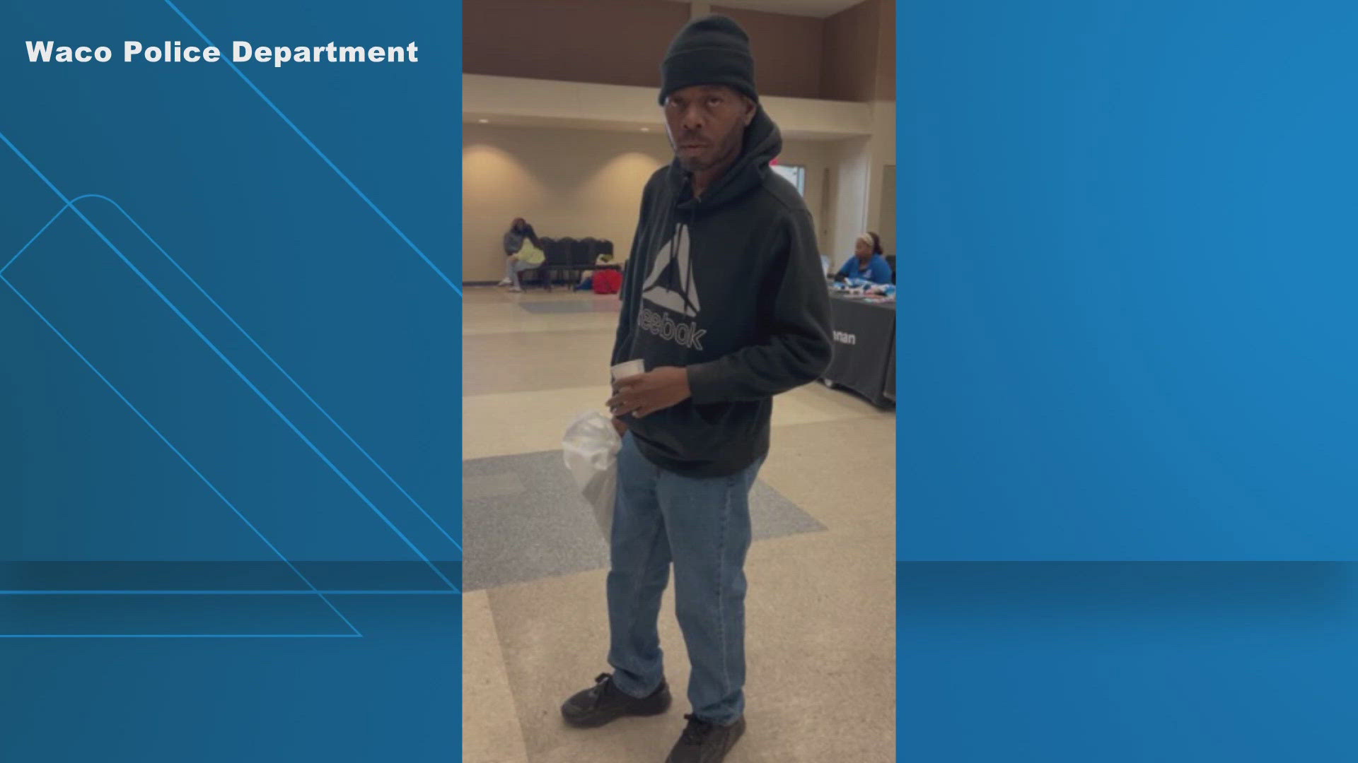 He was reported missing Saturday night by Waco PD on social media at 7:56 p.m. He was last seen walking near 15th Street & Herring Avenue toward the Brazos River