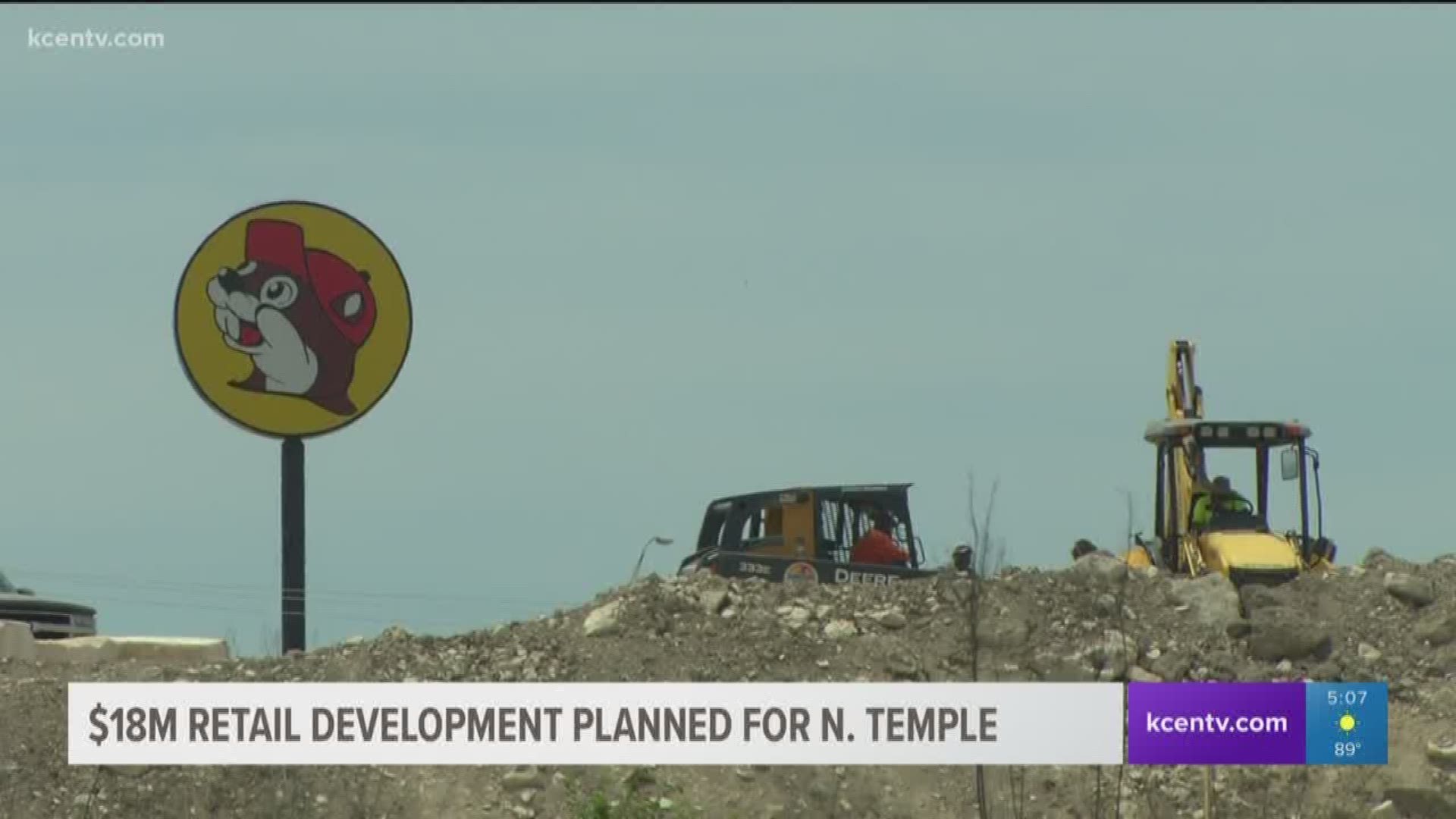 Temple is preparing for a major retail development project on the Northside, across from Bucee's 