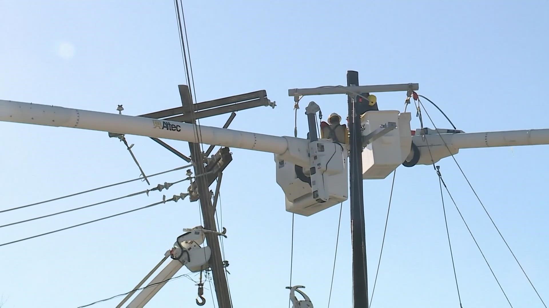 Certain parts of Austin are still without power Tuesday.