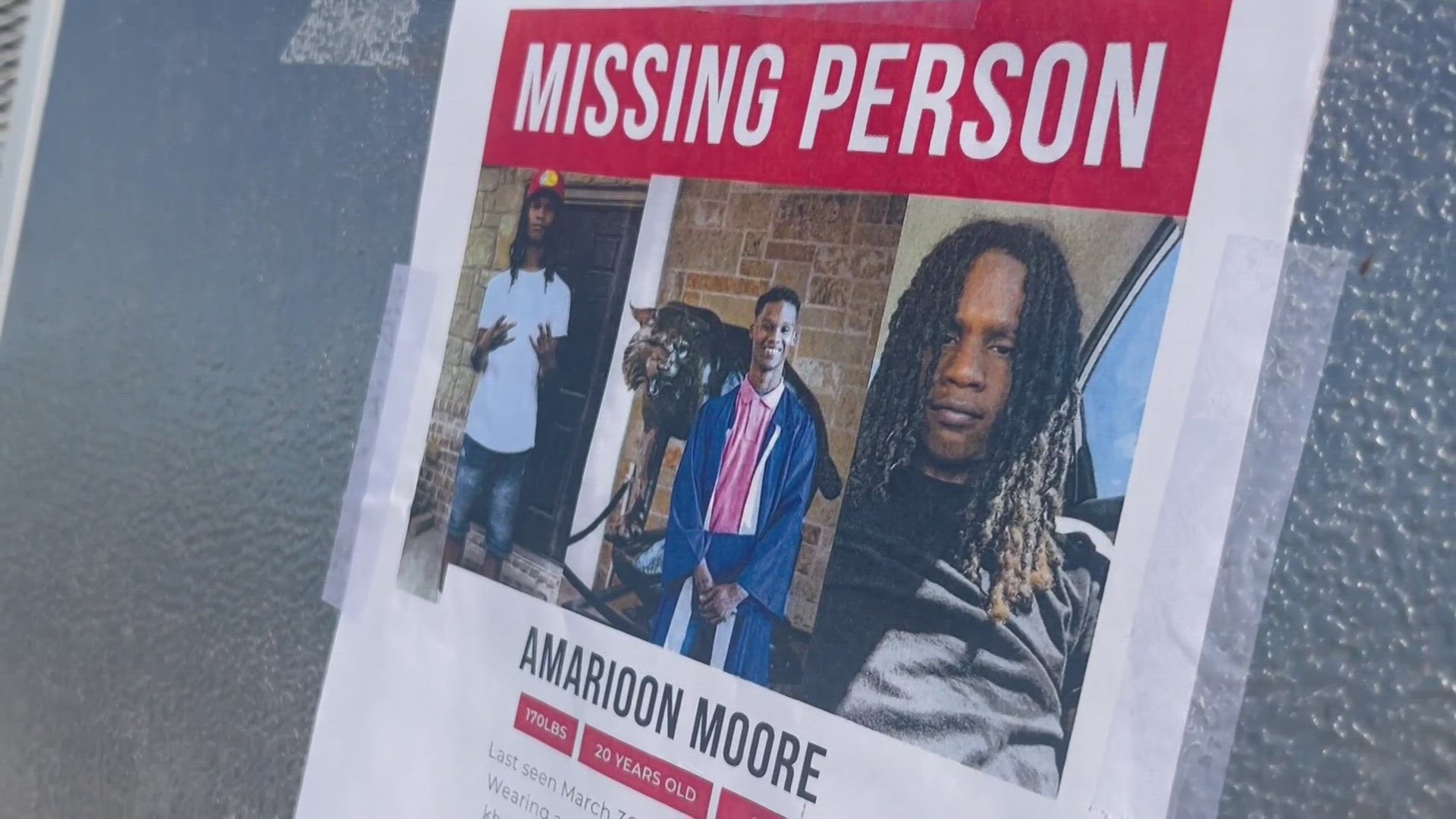 Ketchia Thomas is canvassing the community with missing person posters to spread the word of her son's disappearance.