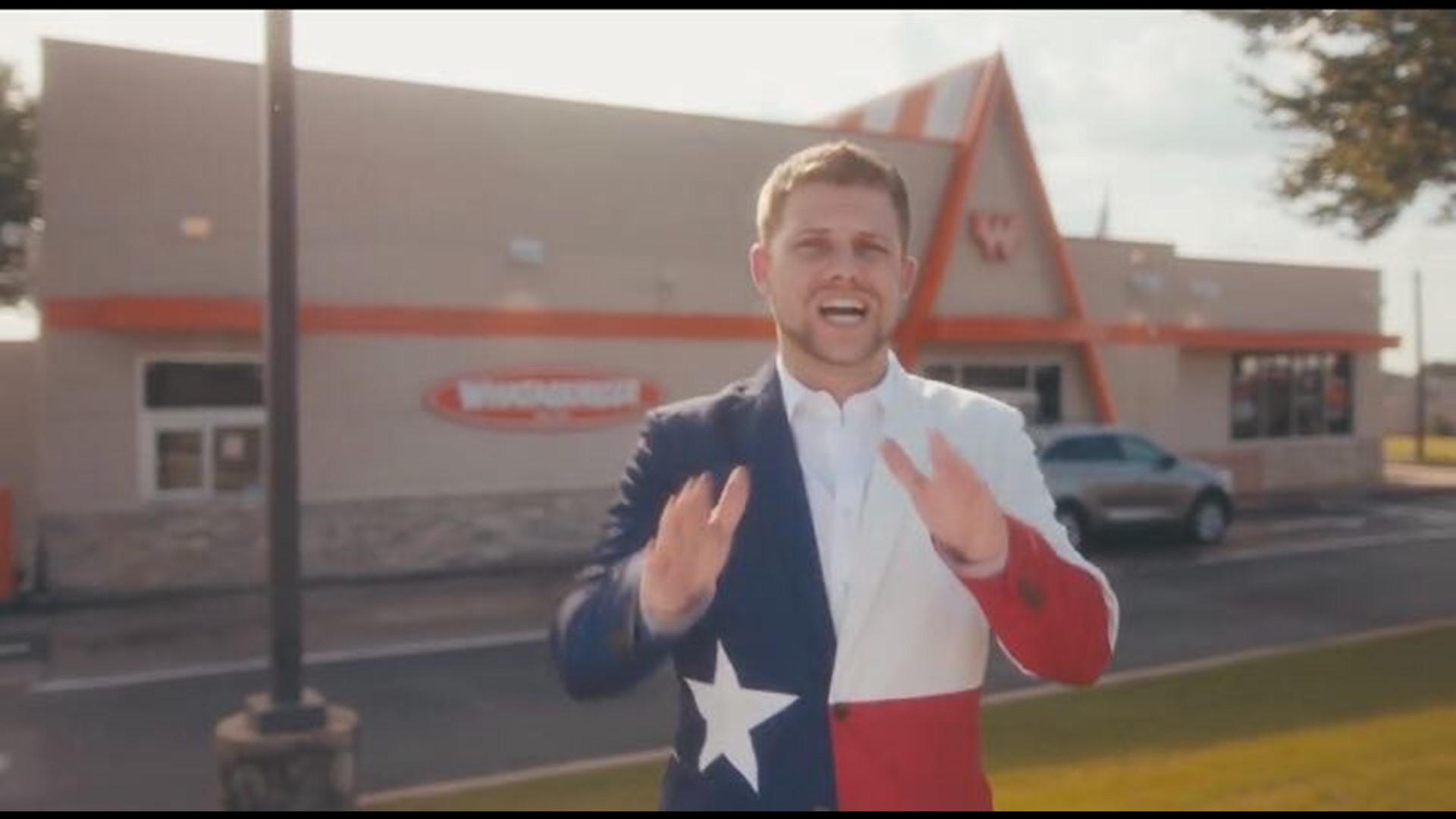 "Texas has a little something to say about Whataburger selling out to Chicago," rapper Matt Upshaw says