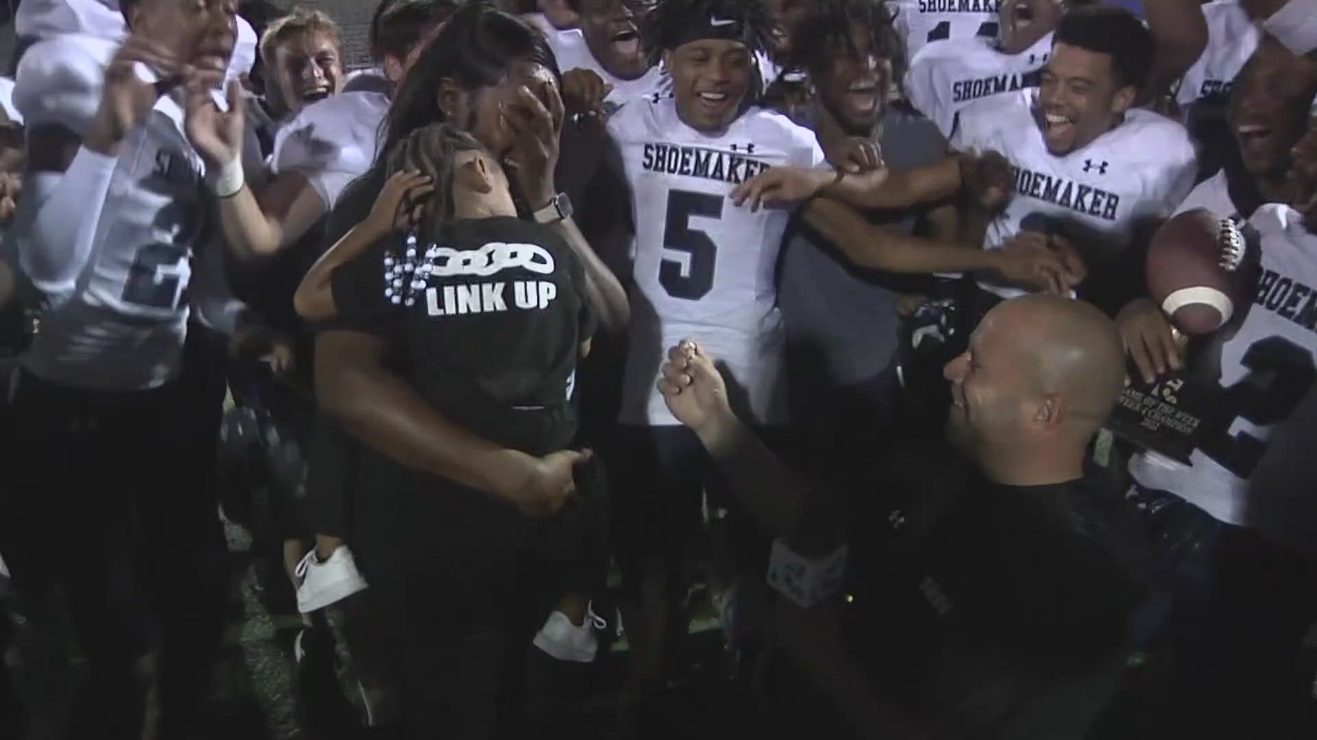 Toby Foreman dropped to a knee during our Game of the Week trophy presentation last September for a memorable television moment