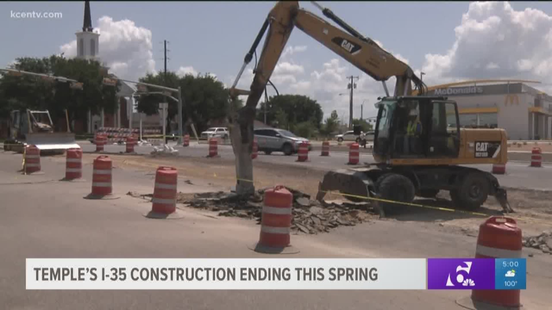 I-35 Construction to end in May of 2019