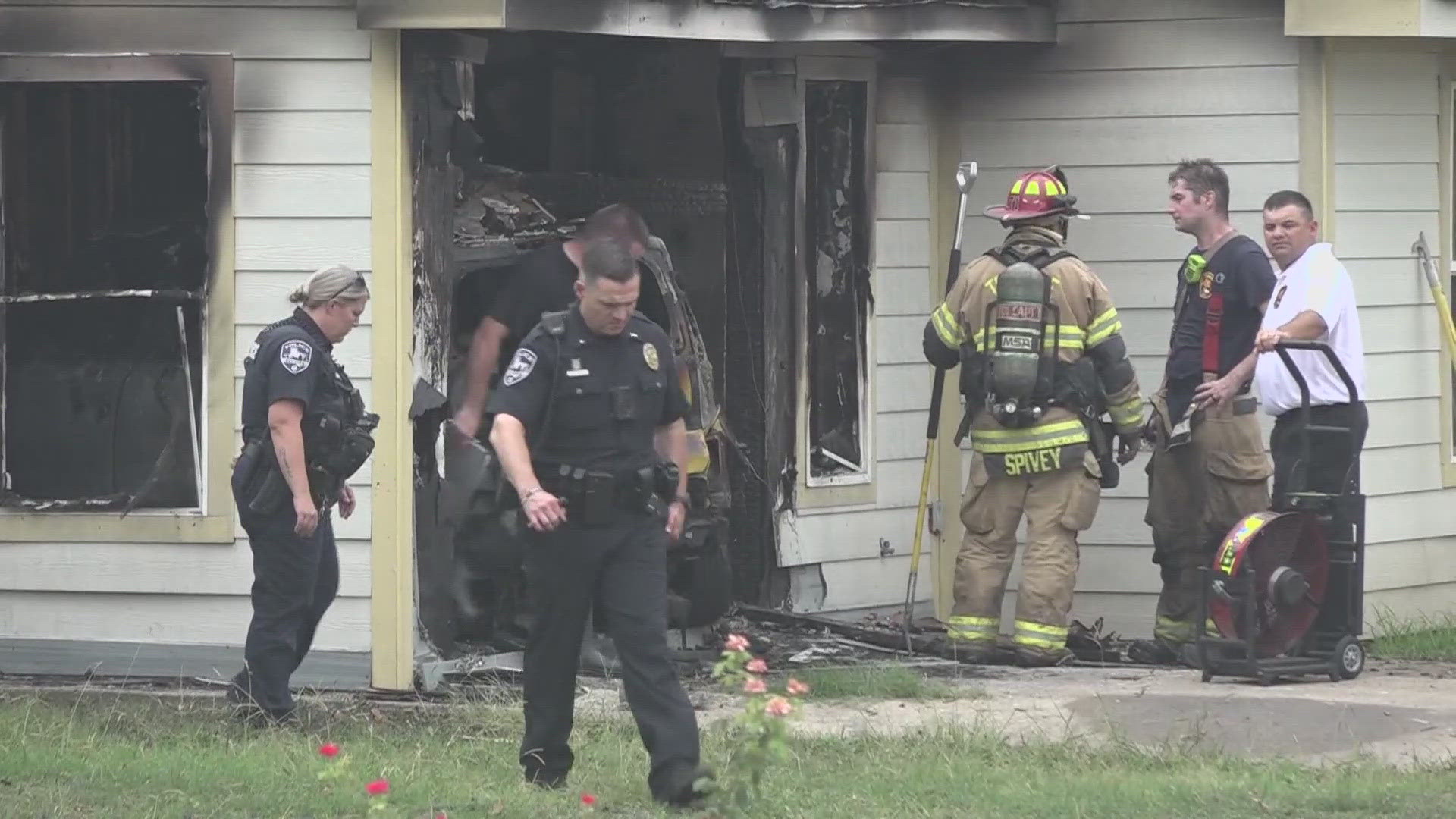 Authorities were first notified because of a house fire in the 2100 block of S. 9th Street.