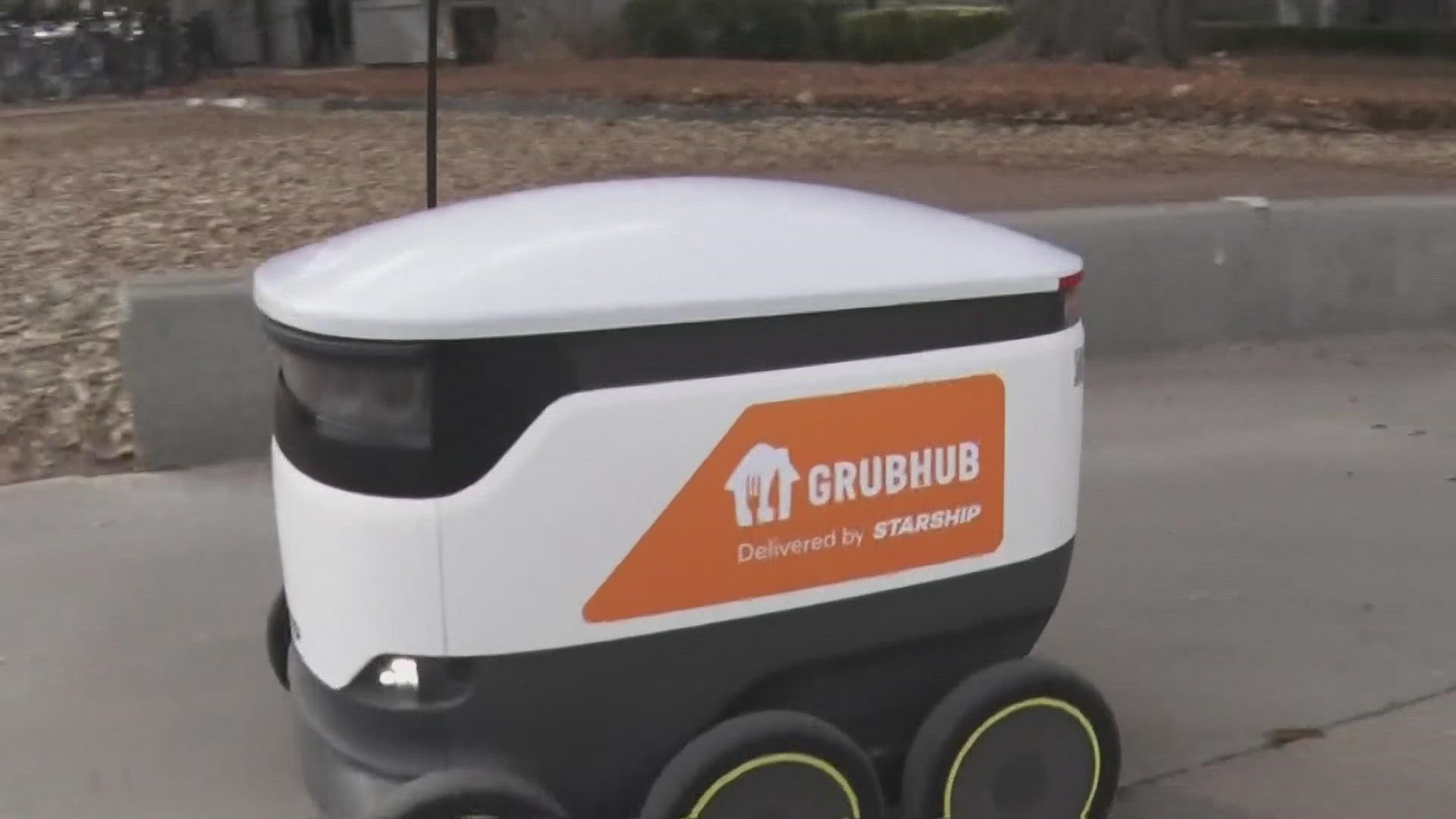 20 different food delivery robots can be found roaming the streets of Baylor. Students and faculty can use the Grubhub app to order food from seven restaurants.