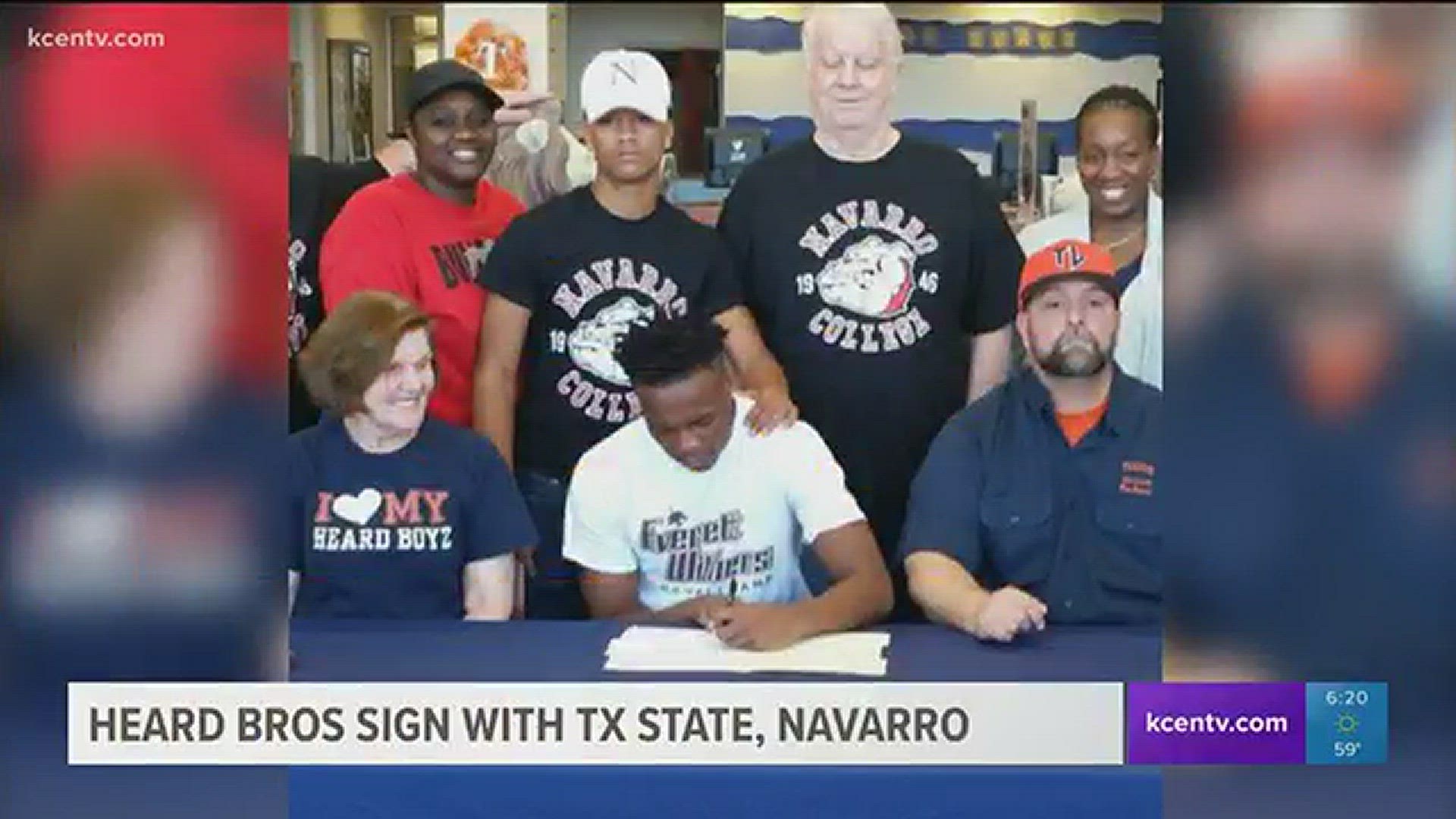 Heard Brothers from Teague sign with Texas State, Navarro College