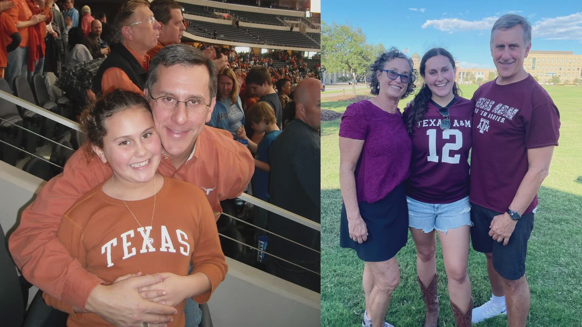 The Rosenburg family was always comprised of longtime Texas fans until their youngest daughter decided to go to A&M.