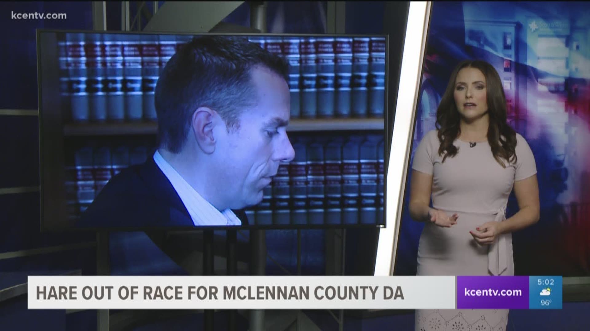 The race for McLennan County District Attorney is down one candidate. 