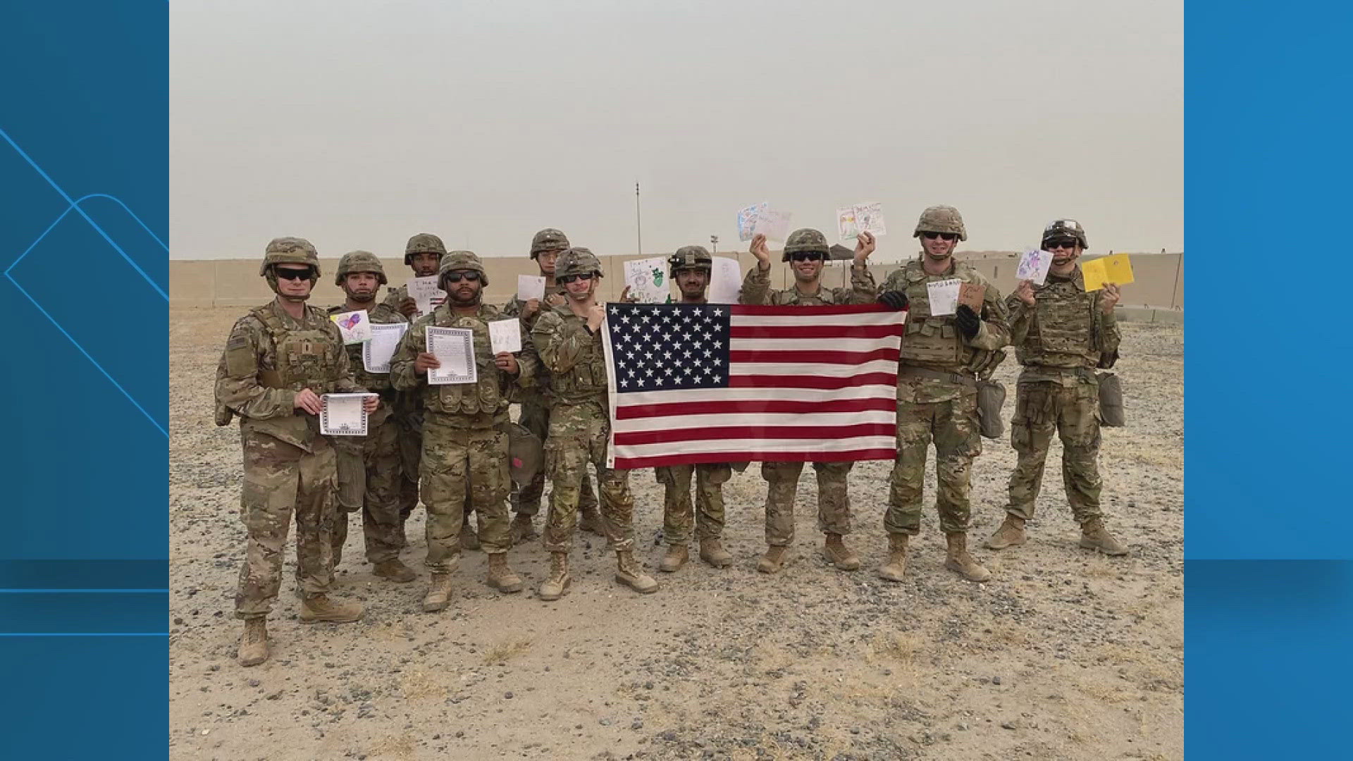 Students from Meadows Elementary and Venable Village Elementary sent letters and artwork to spread joy to those serving far from home.