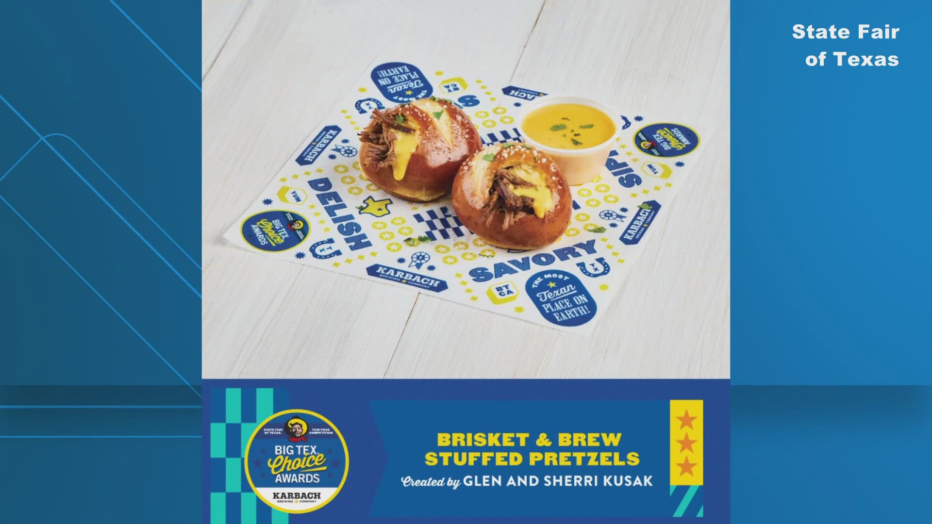 Dishes include specialty burgers and pretzels and unique drinks involve all kinds of sweet flavors.