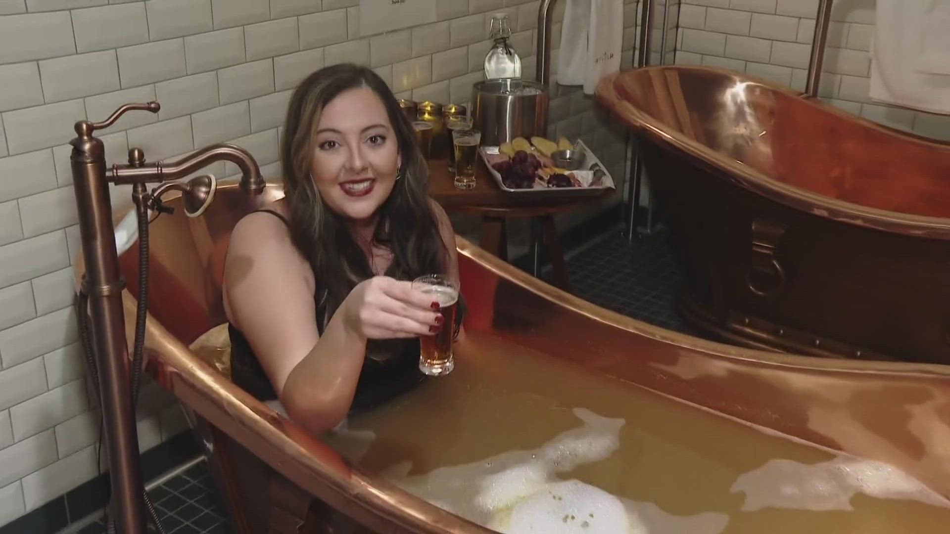 The unique spa at Pivovar in Waco offers a special experience bound to make anyone "hoppy".